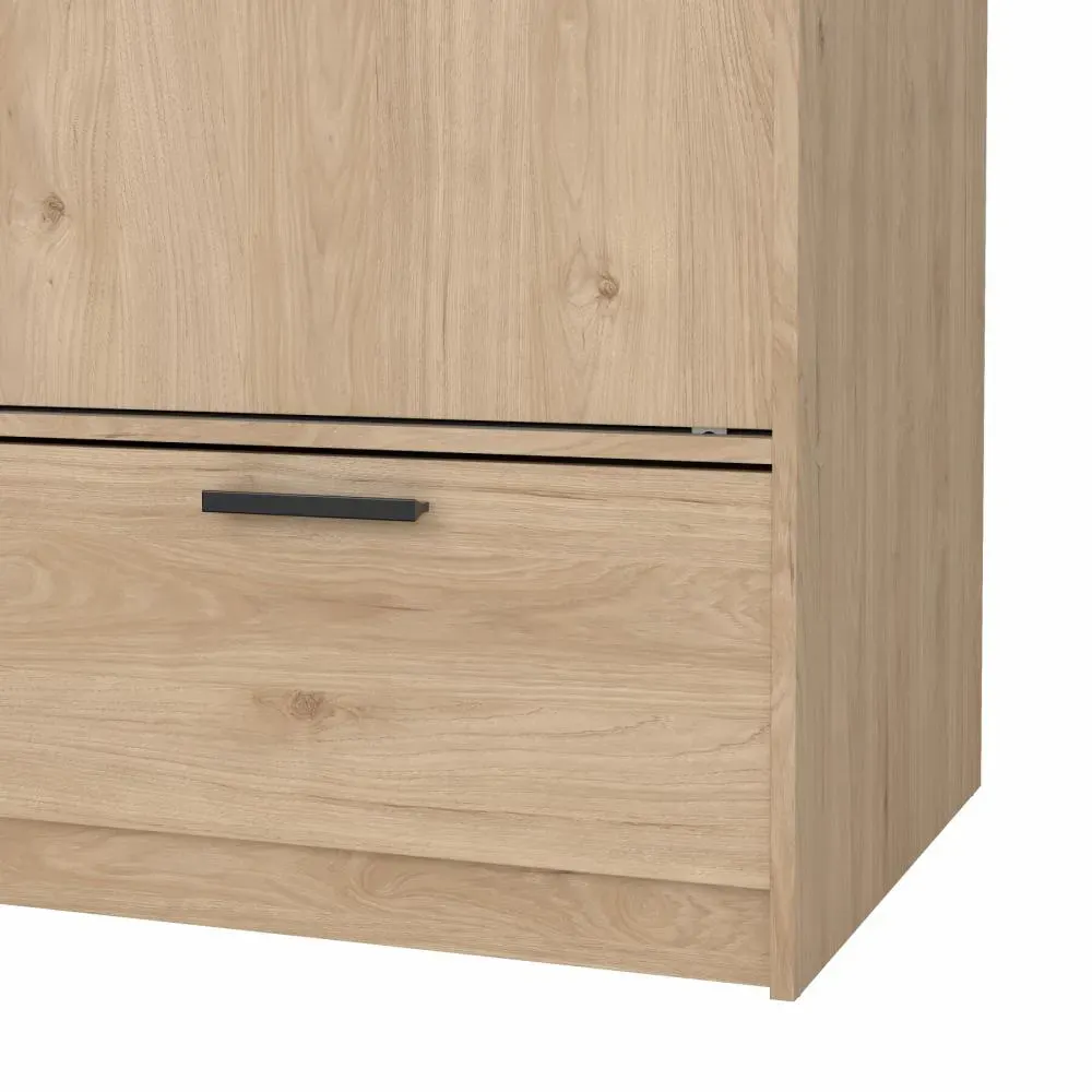 Szafa 2-drzwiowa z 2 szufladami LINE 120 cm Jackson Hickory - TV_74324HLHL