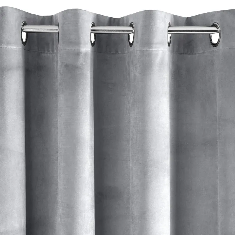 ZASŁONA GOTOWA PIERRE 140X250 CM JASNOSZARY - EU_355013