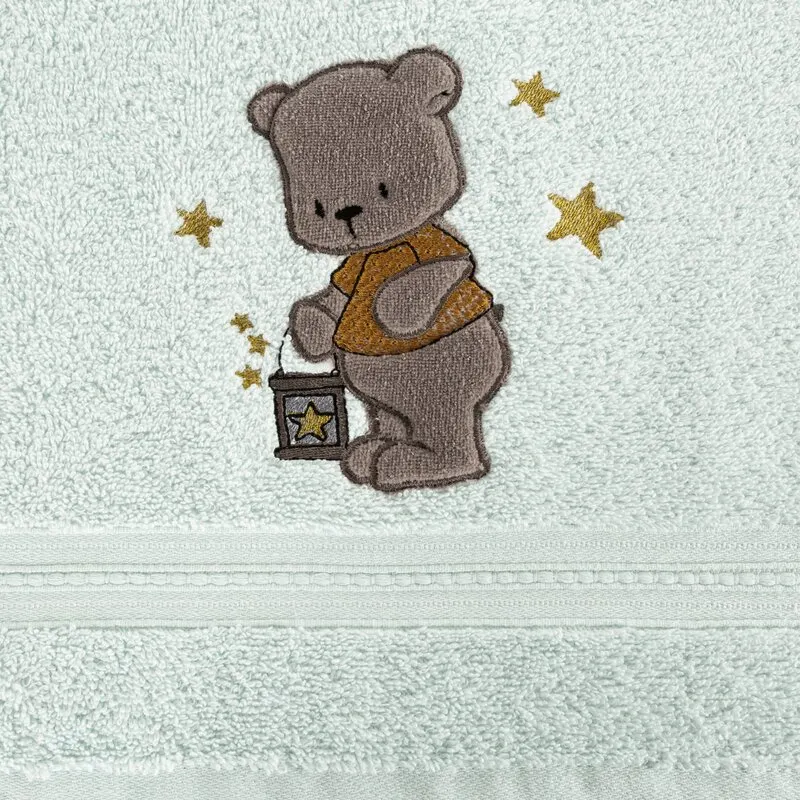 RĘCZNIK DZIECIĘCY BABY62 50 X 90 CM JASNOMIĘTOWY - EU_462145