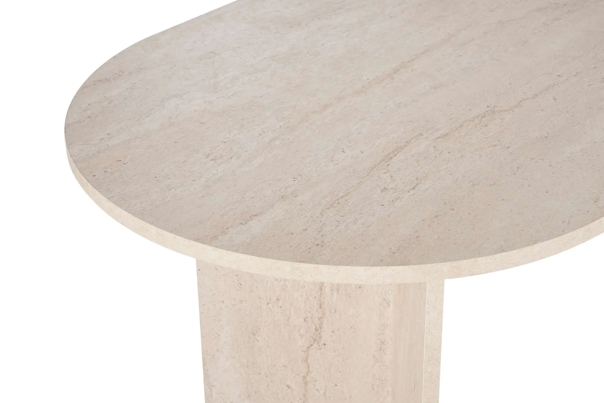 Stół owalny SABELLA 90x200 trawertynowy - ASI_746NRD1111