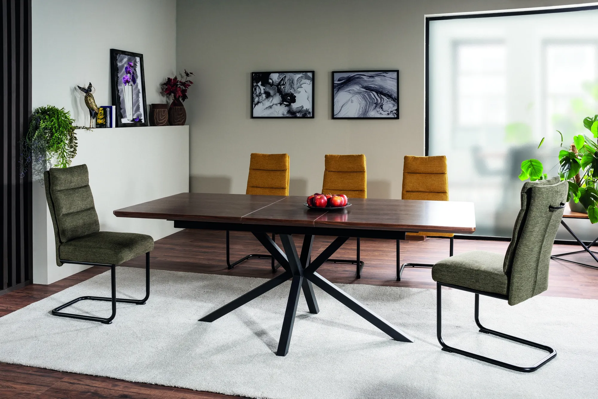 Stół rozkładany LOGAN orzech 90x160-200 cm - LOGANORC160