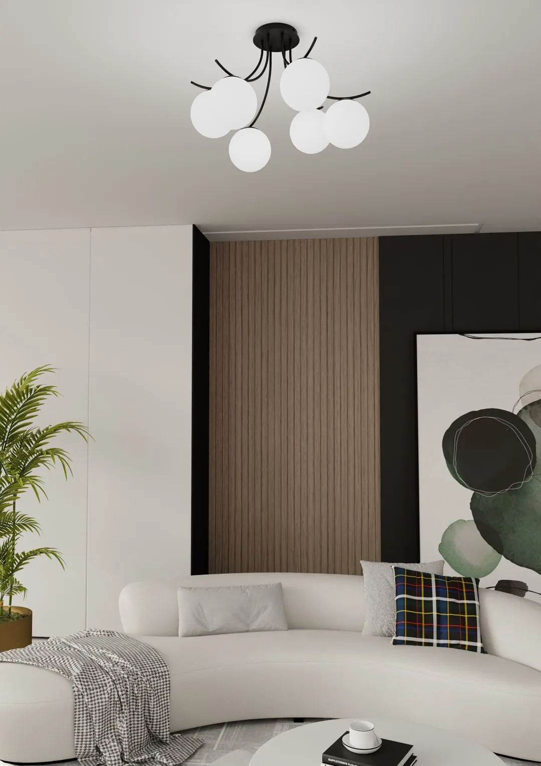 Lampa sufitowa BOSTON Czarny 1109/6 - 1109/6