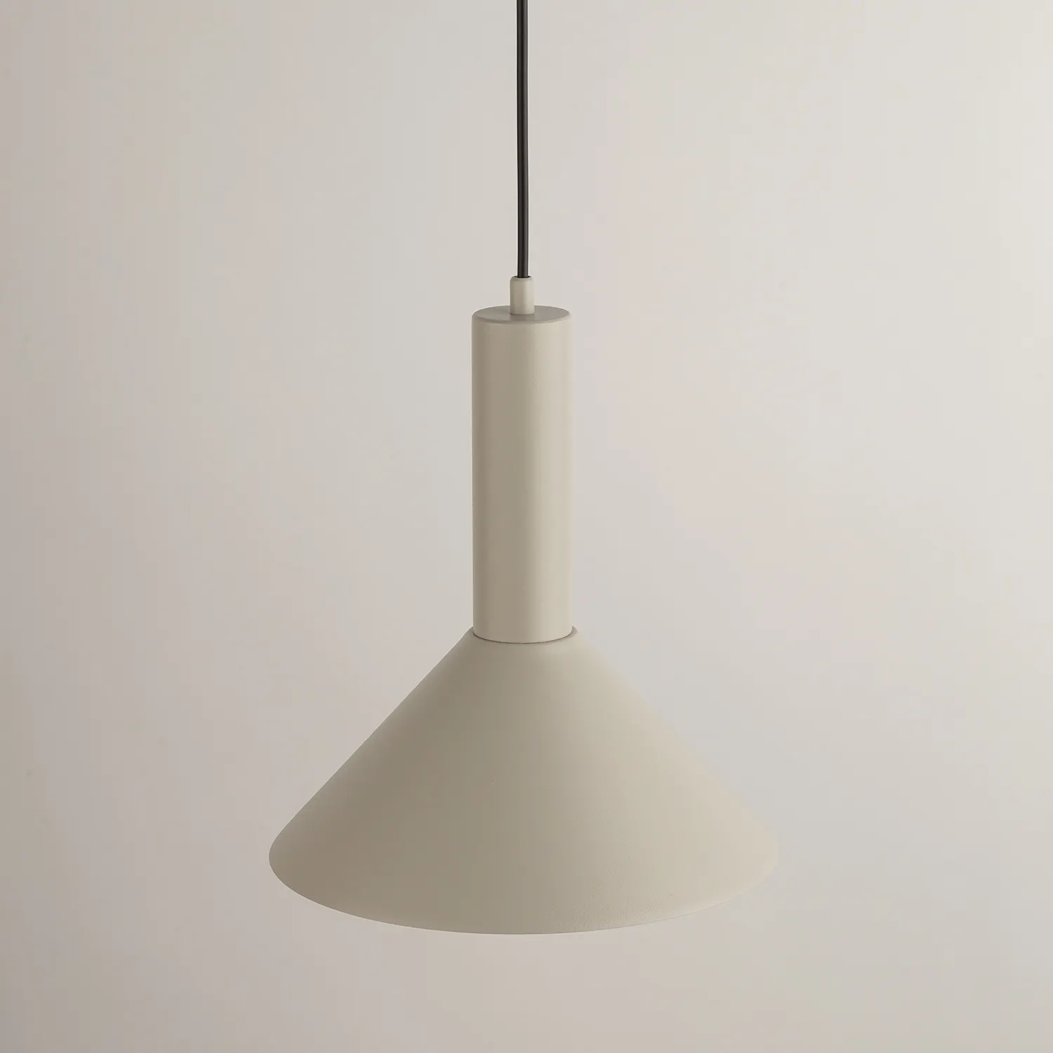 Lampa wisząca VITRUM stożek szary beż - SI_40806