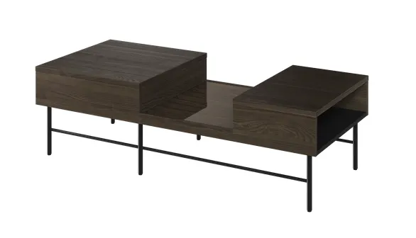 Stolik kawowy Piemonte PE-08 134x60cm jesion portlandzki/czarny
