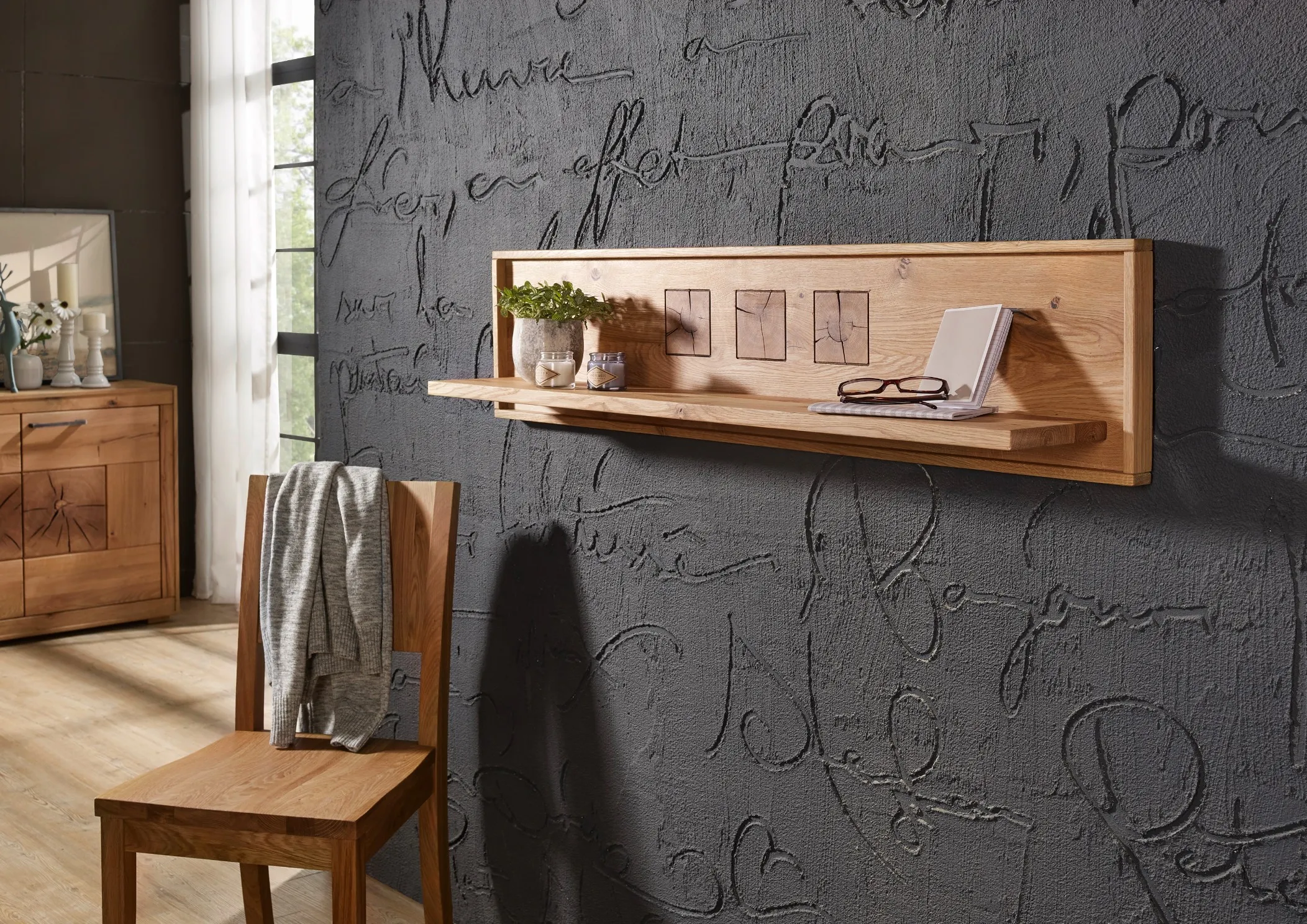 Półka wisząca I Cornflower dąb olejowany130 cm - GK_1033150911