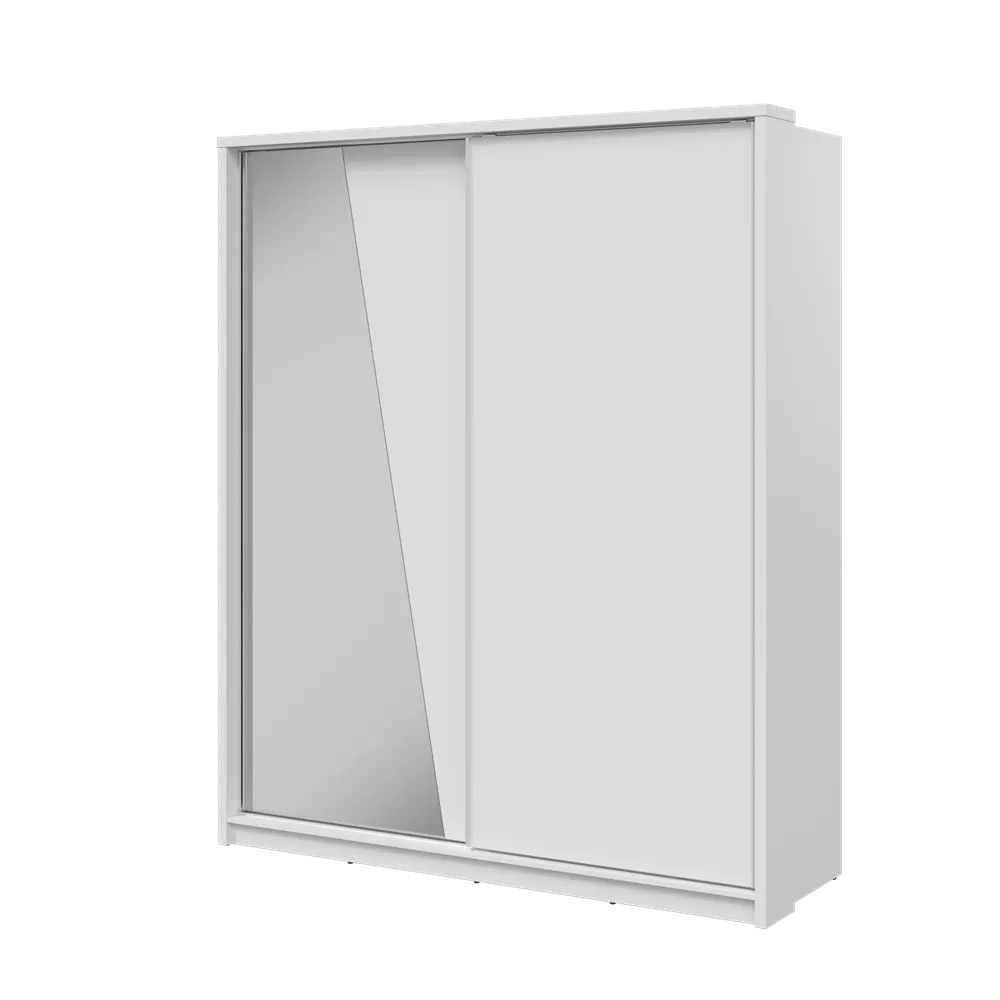 Szafa 2-drzwiowa z lustrem ARTI AR-25 180cm biała