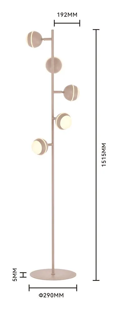 image lampa stojąca, oświetlenie wiszące, metalowa lampa, kule światła, kolor różowy