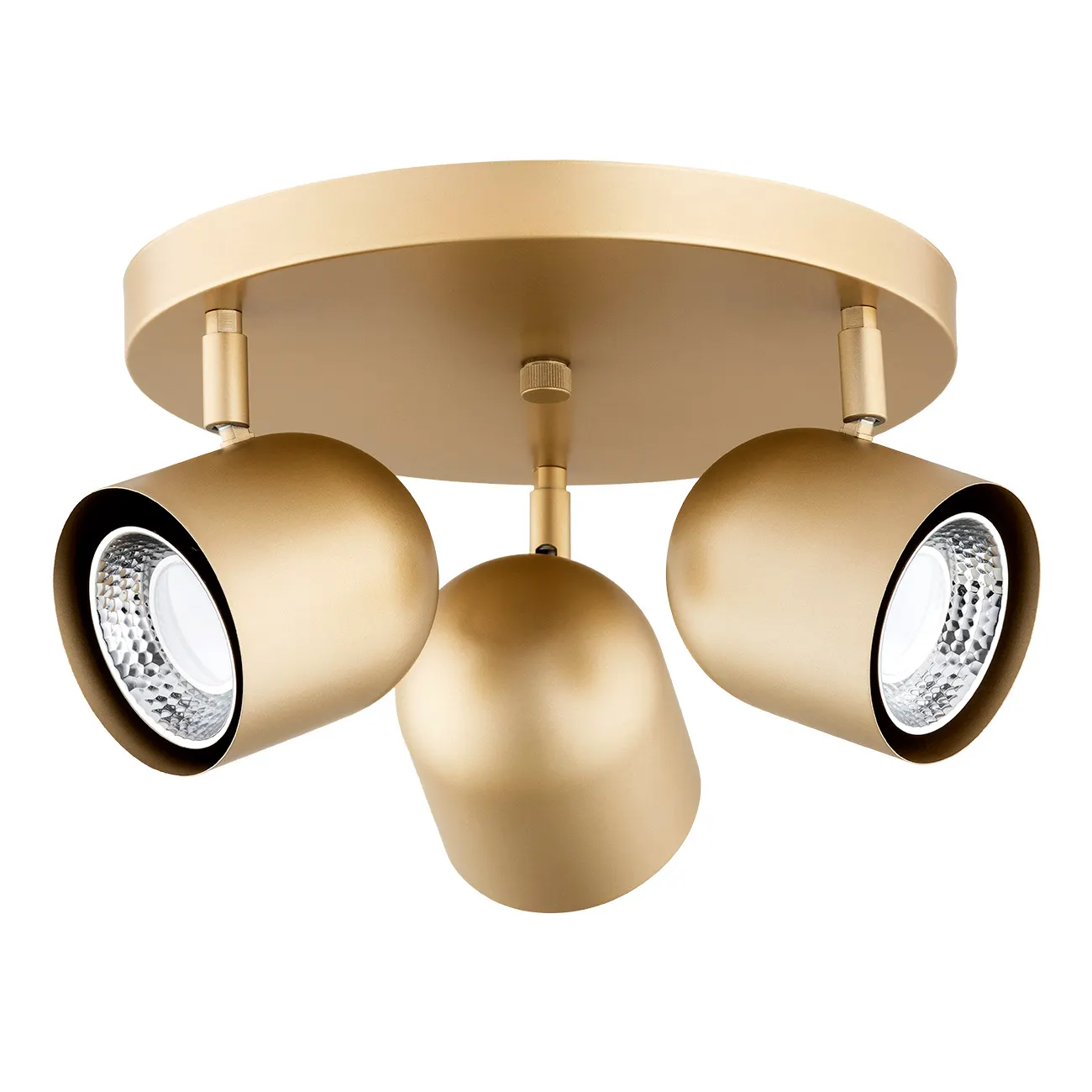 Plafon ISOLA metalowy złoty matowy regulowany - 6249