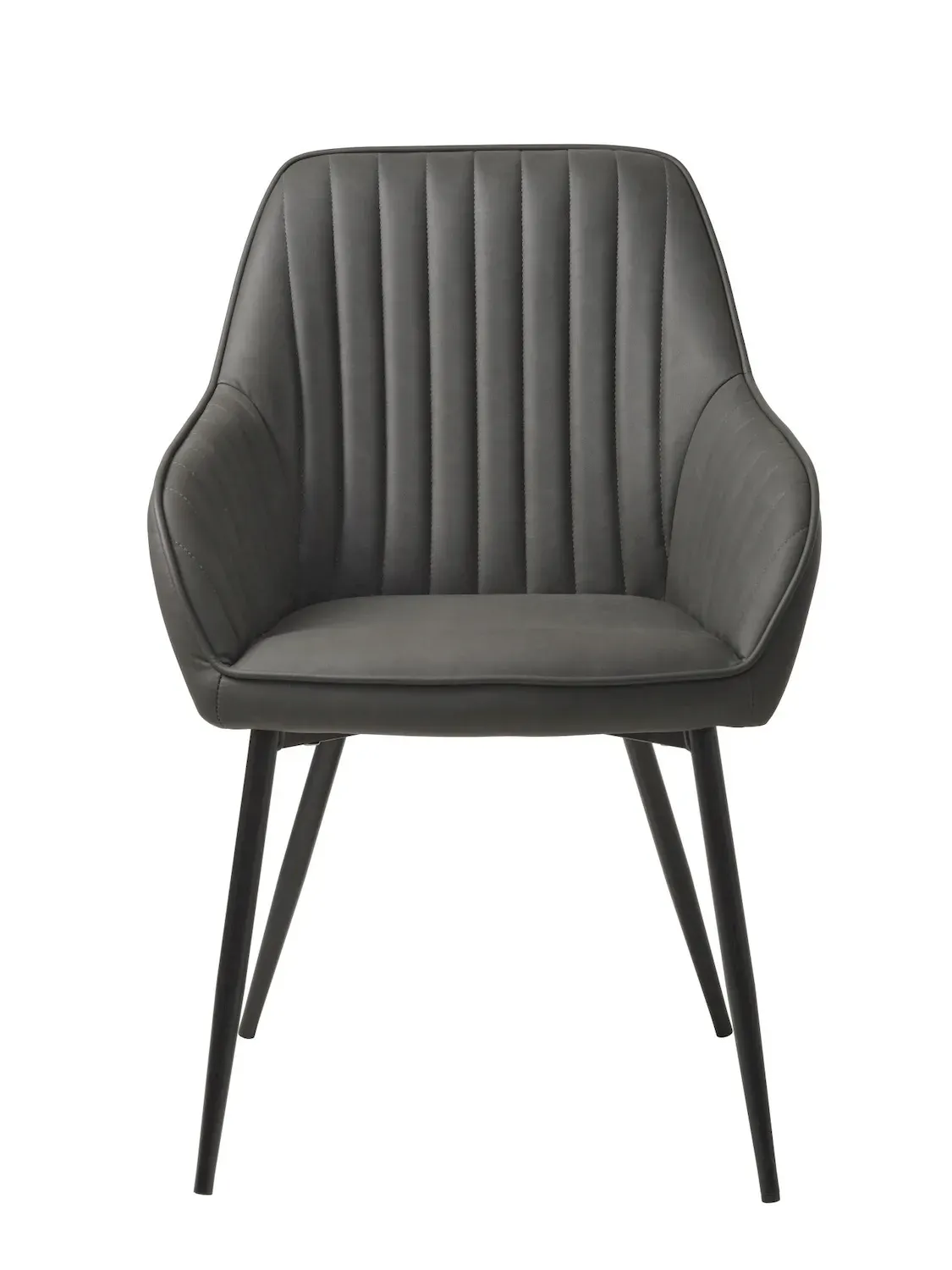 Krzesło tapicerowane MELFORT ekoskóra: ciemnoszary - UN_33510000