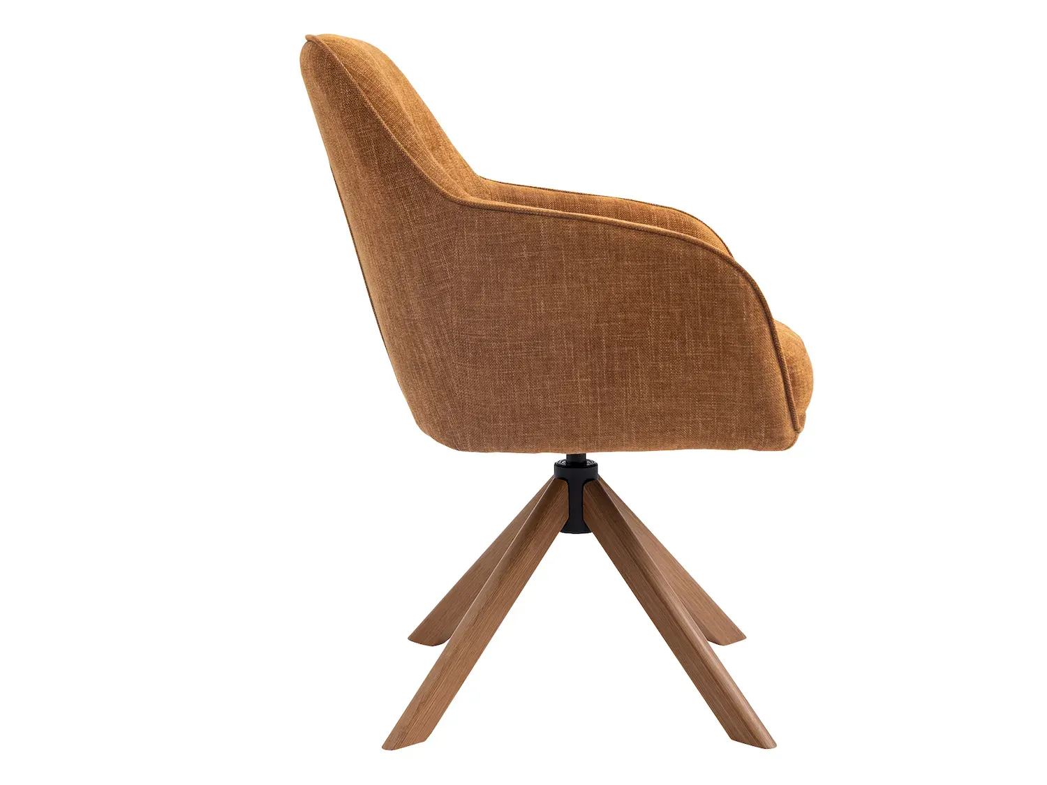 Krzesło obrotowe AVOLA z podłokietnikami - curry - UN_53250002