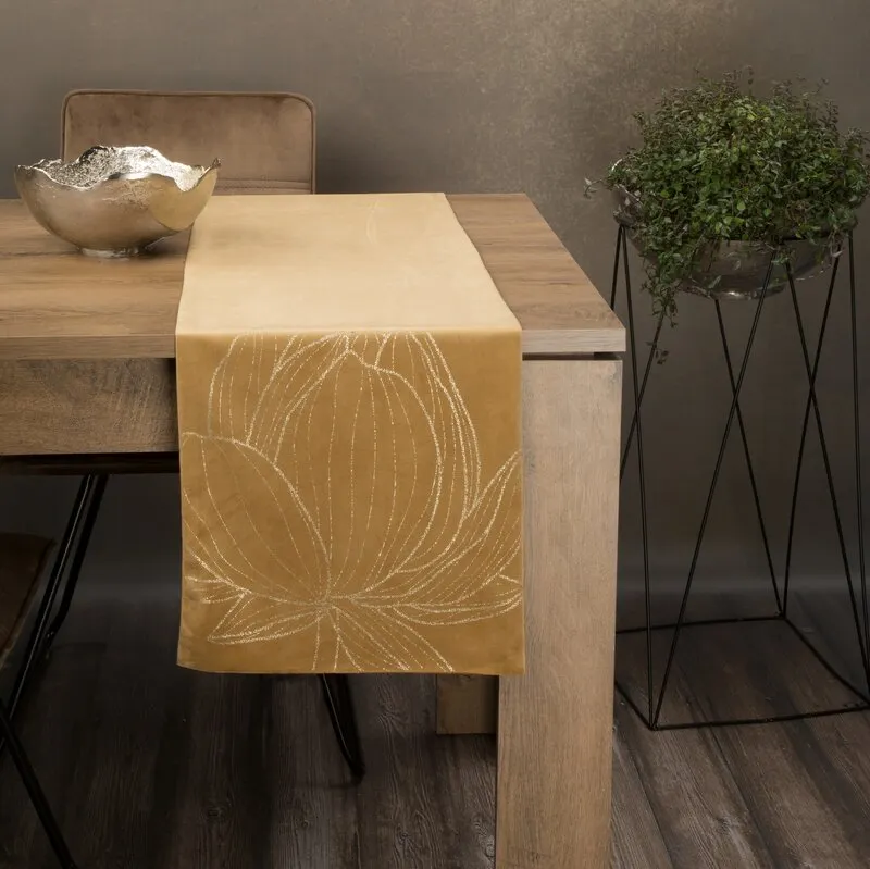 OBRUS BLINK 12 35 X 180 CM ZŁOTY - EU_389599