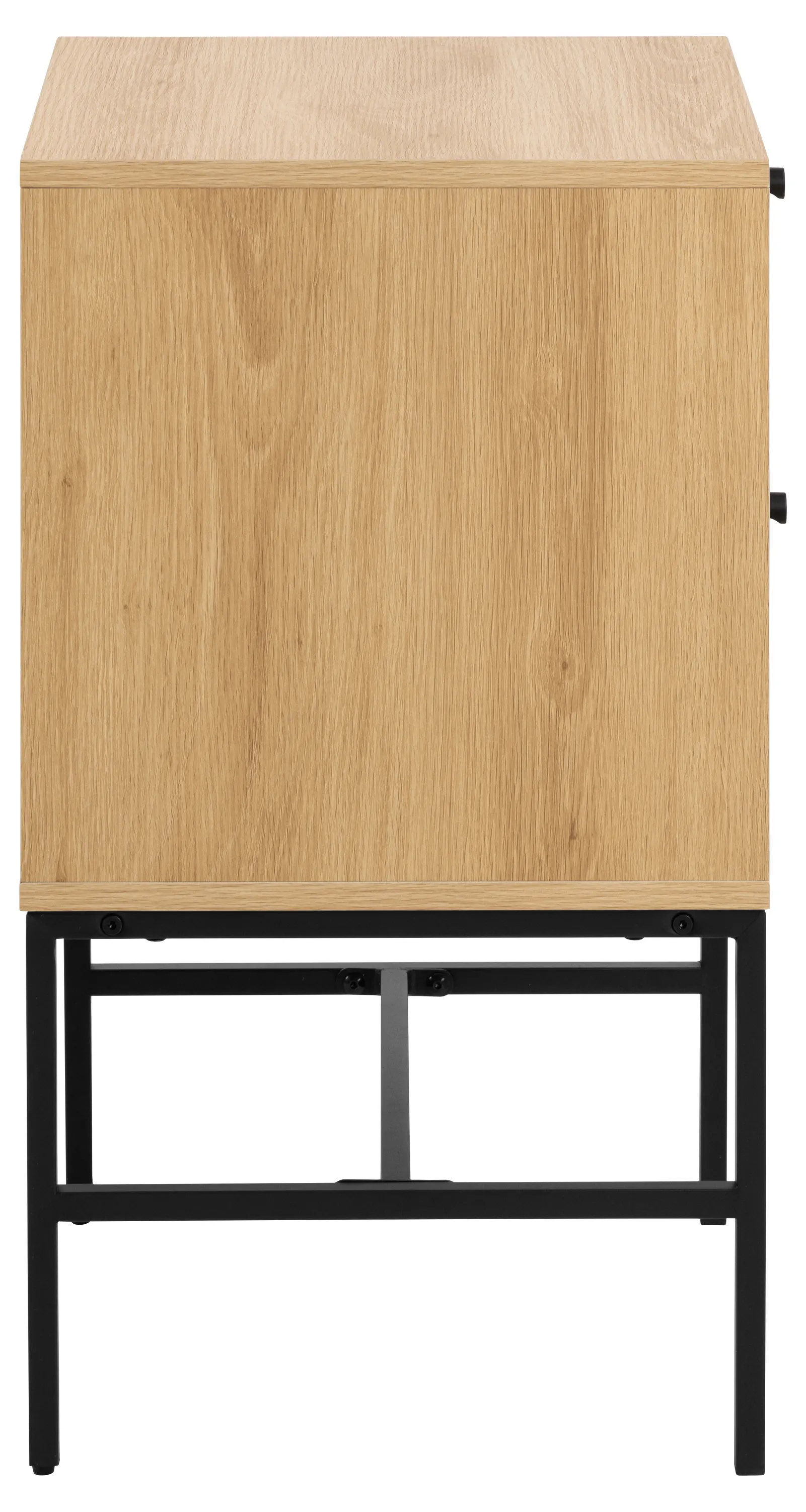 Szafka nocna z 2 szufladami ALBANY efekt drewna 45,6x40x70 - 0000105051