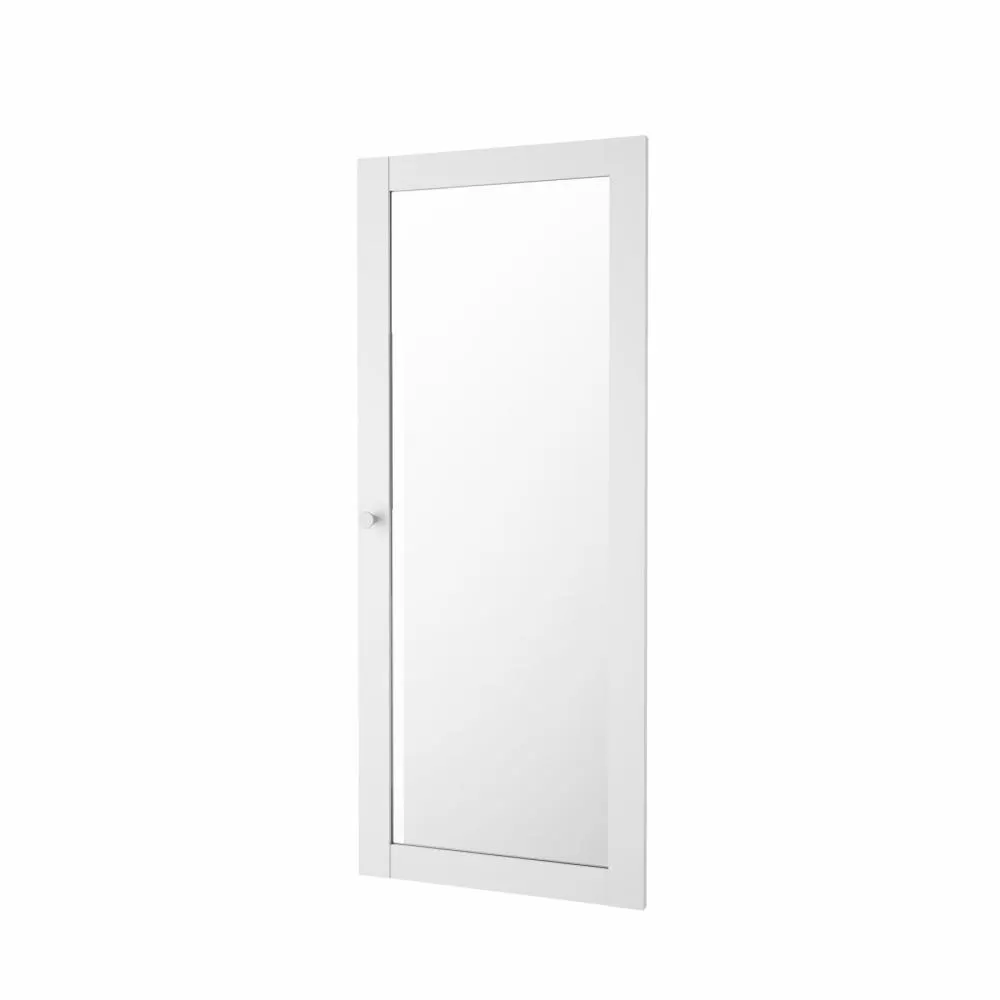 image lustro, drzwi szklane, szkło, ramka metalowa, biały