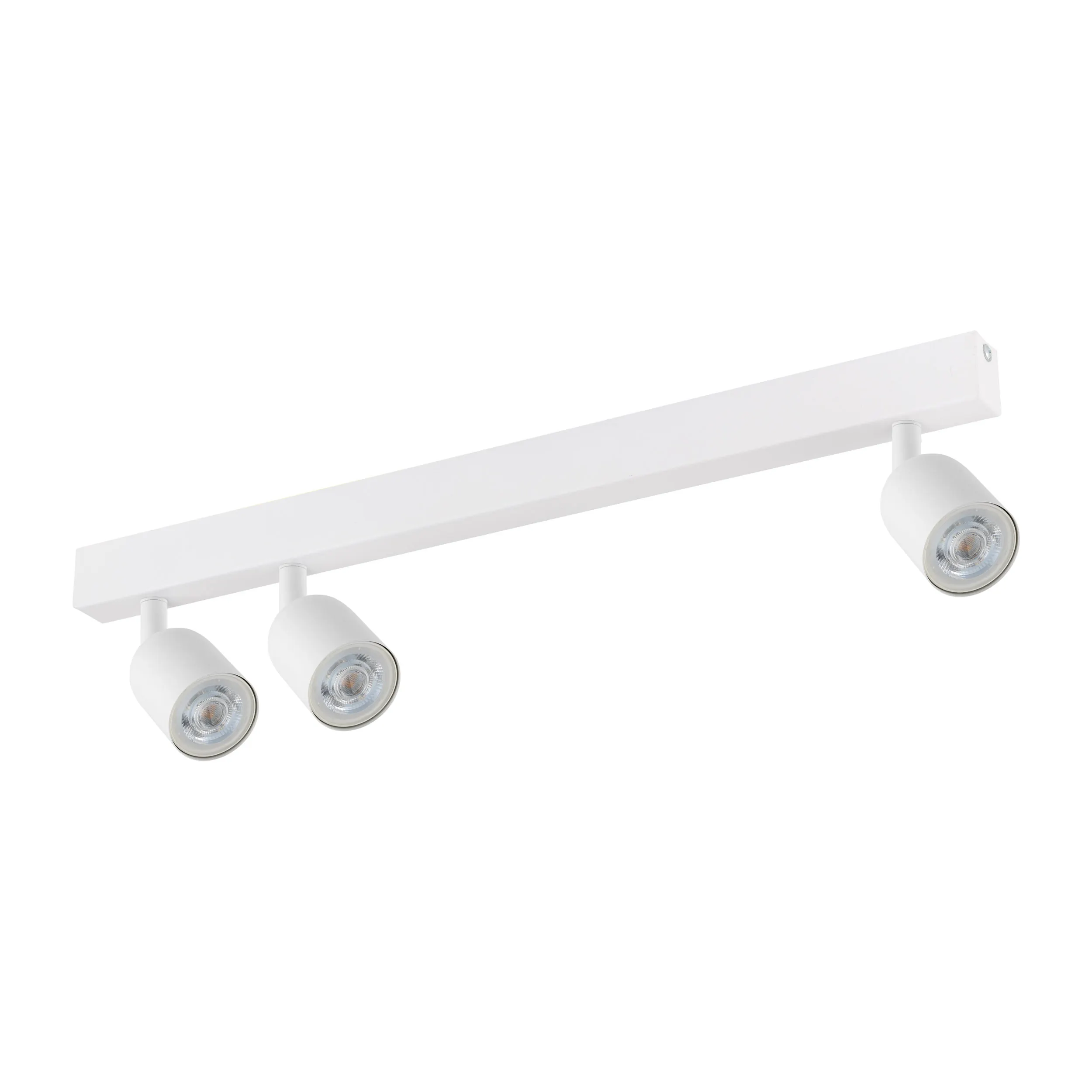 Lampa sufitowa TOP biała metalowa regulowana na listwie 74x18x16cm