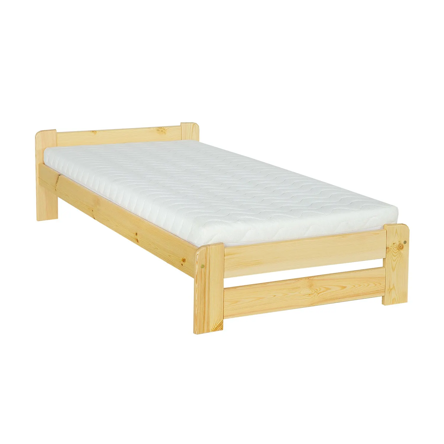 LK099 łóżko S80 D200 sosna naturalny DREWMAX — zdjęcie 2