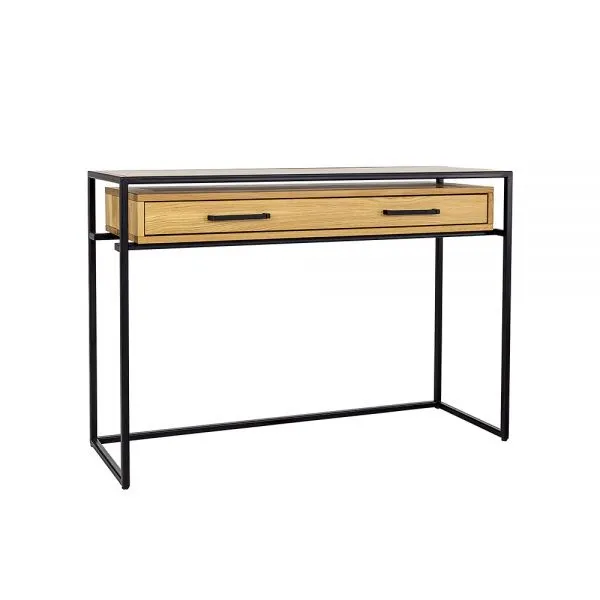 Toaletka metalowo - dębowa LT370 Naturalny DREWMAX Toaletka metalowo - dębowa LT370 Naturalny DREWMAX