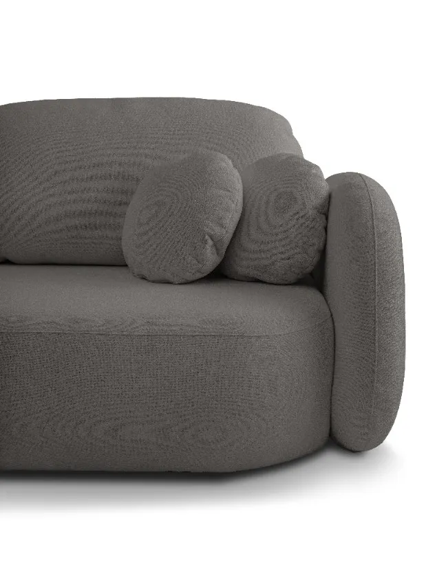 Sofa rozkładana z pojemnikiem OLIO SICURIO 238 cm grafitowa — zdjęcie 8