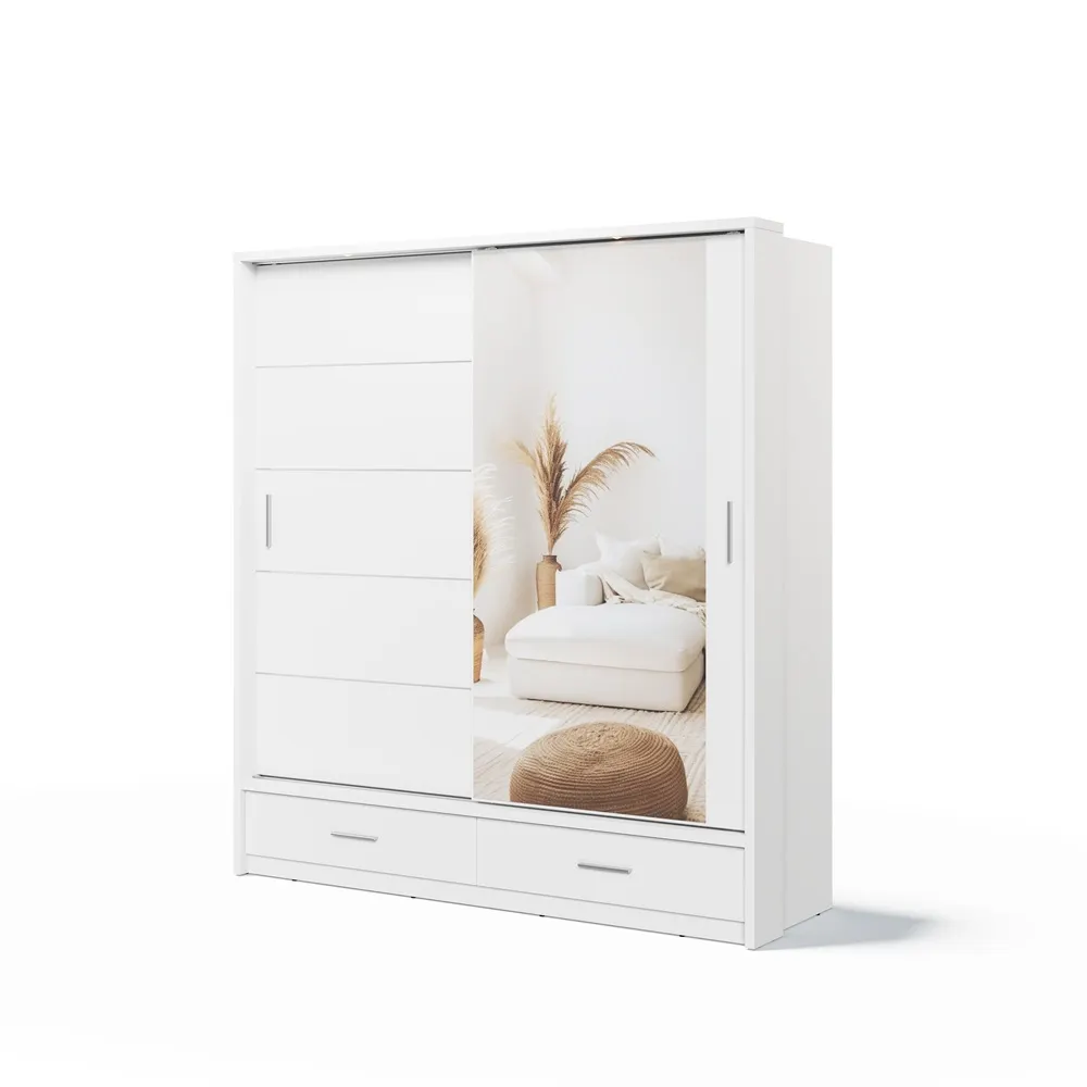 Szafa 2-drzwiowa LED ARTI AR-05P 200cm biała