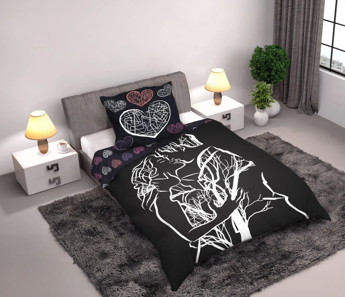 Pościel komplet AMORE 001 bawełna 100% 160X200+70X80 wielokolorowy - FARO_19486