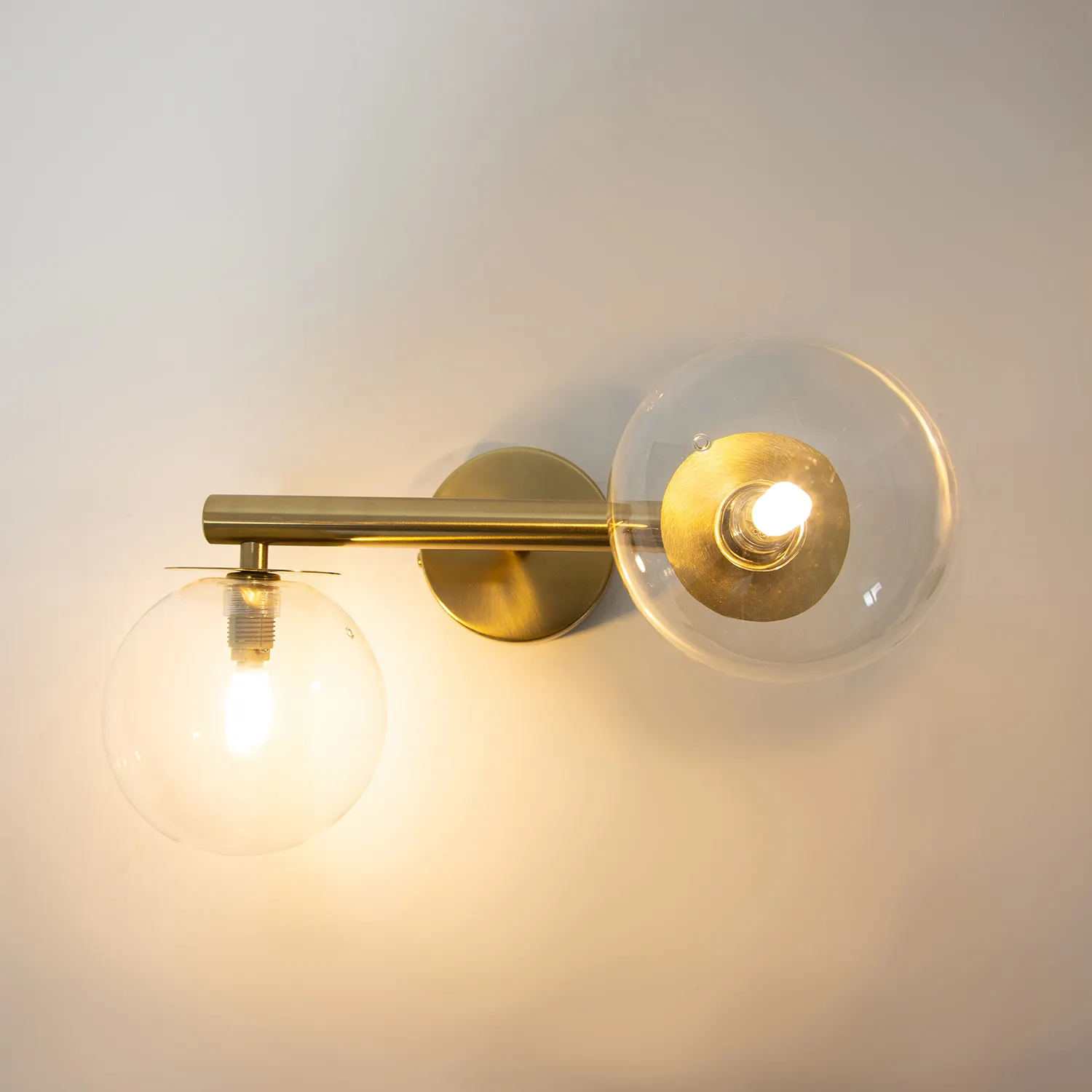 Kinkiet AVOLA 2 złoty transparentny - SI_41485