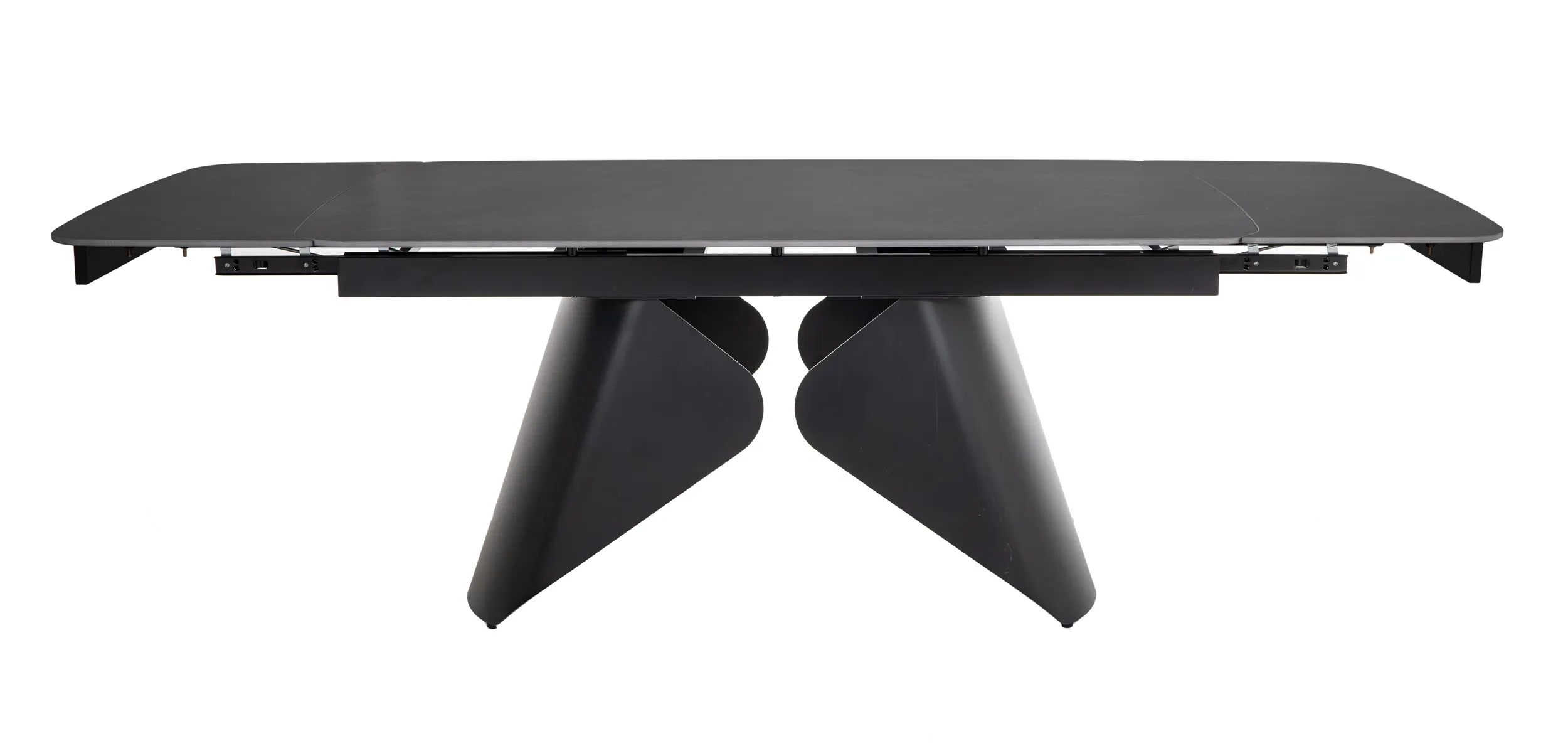 Stół rozkładany ARMANDO 90x160(240) ceramiczny blat czarny mat stelaż czarny mat - ARMANDOC160