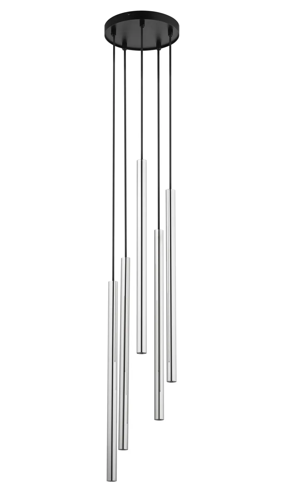 Lampa wisząca SOPEL LUX 5 czarno-srebrna