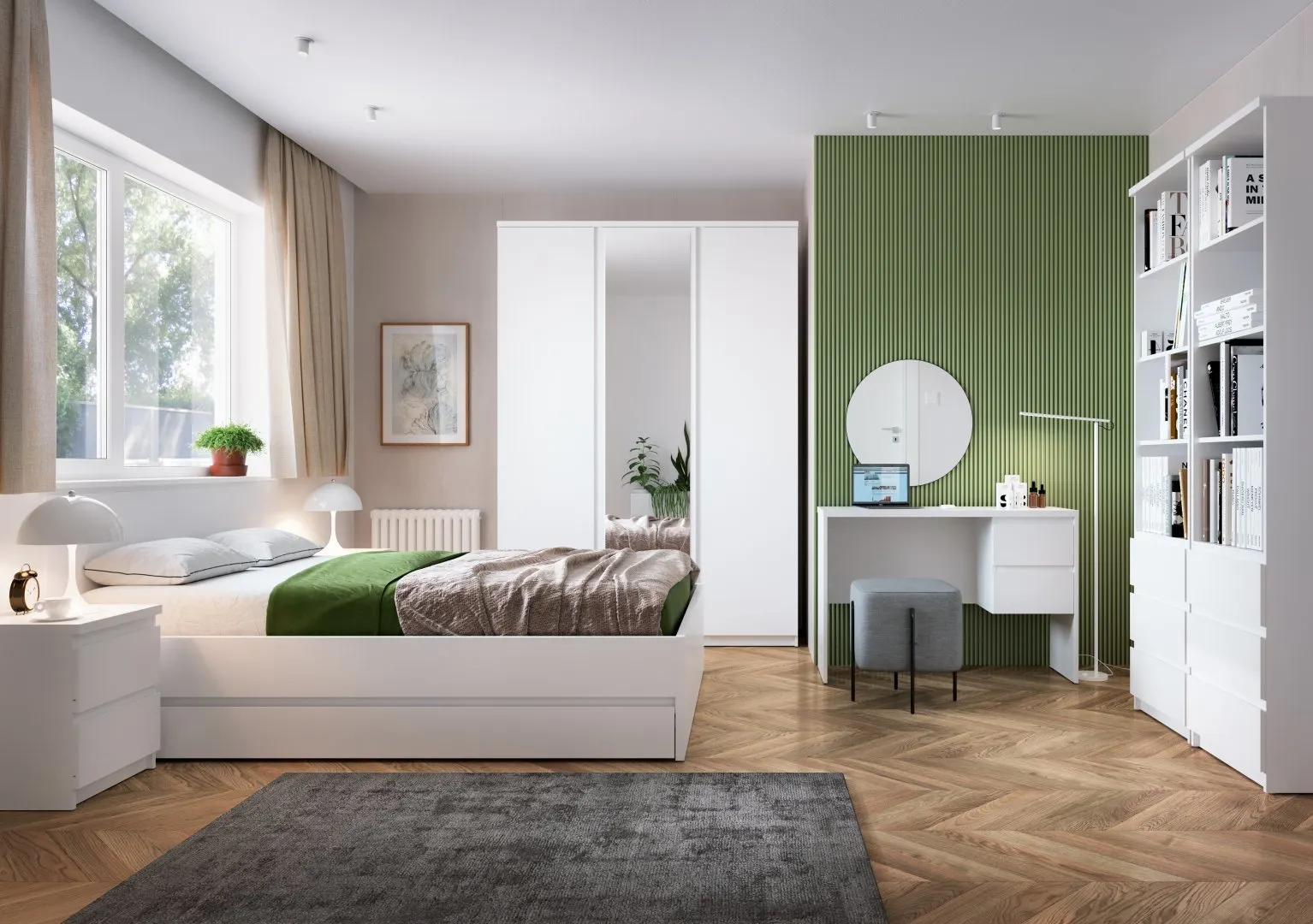 SZAFA 3-DRZWIOWA FRIBO FRIS03 3D BIAŁA ALPEJSKA - 6000000010582