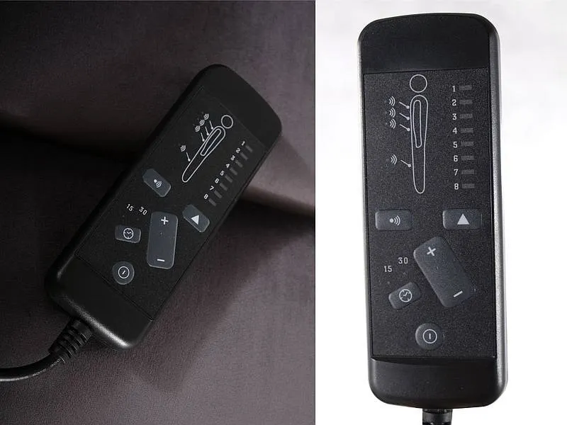Fotel rozkładany elektrycznie z funkcją masażu PEGAZ M VELVET szary 14 Signal — zdjęcie 7