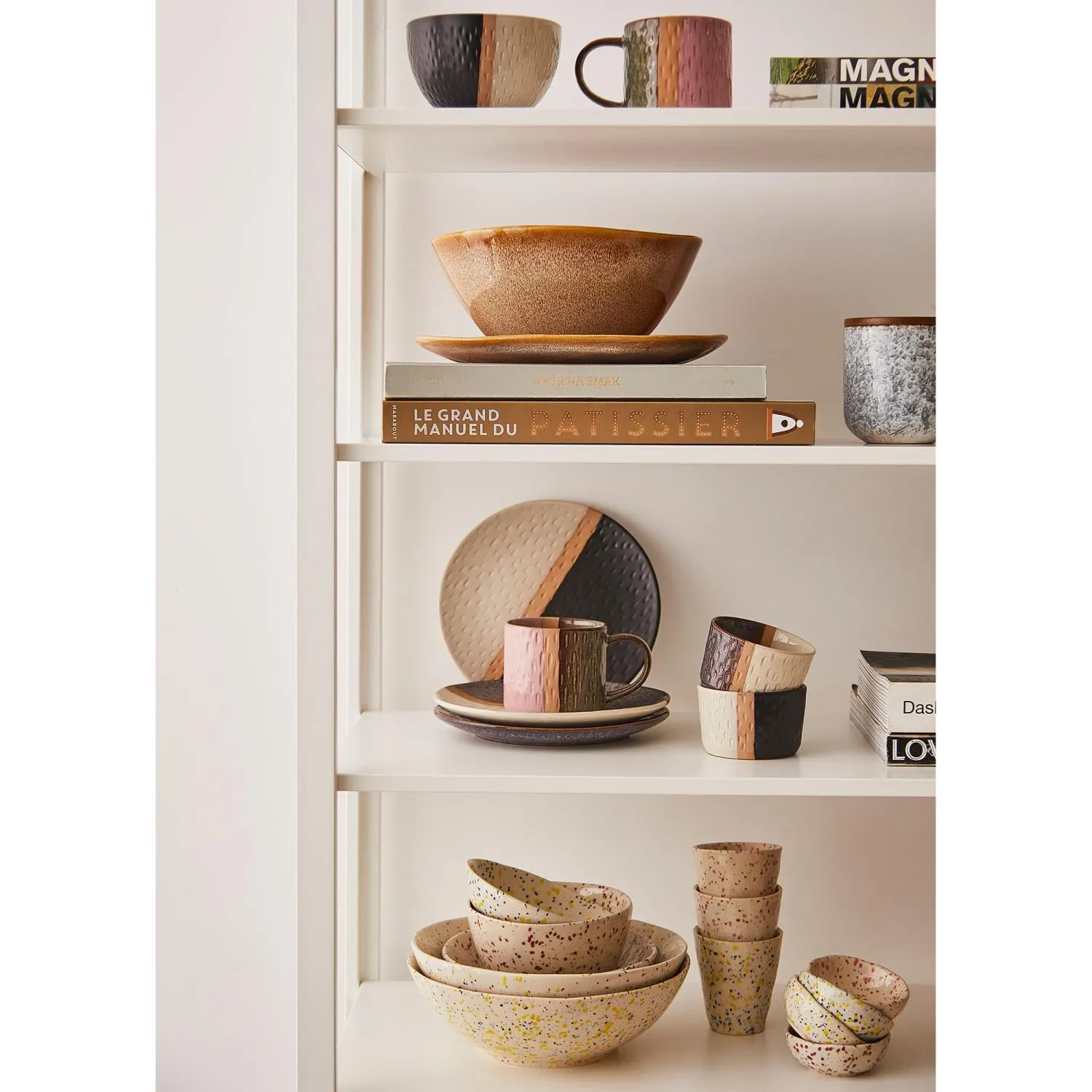 ceramic, set, naczynia, filiżanki, miski