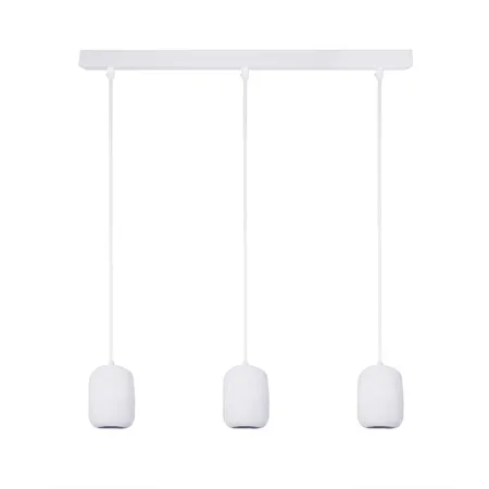 Lampa wisząca OLO 3 prosta ceramiczny klosz biała