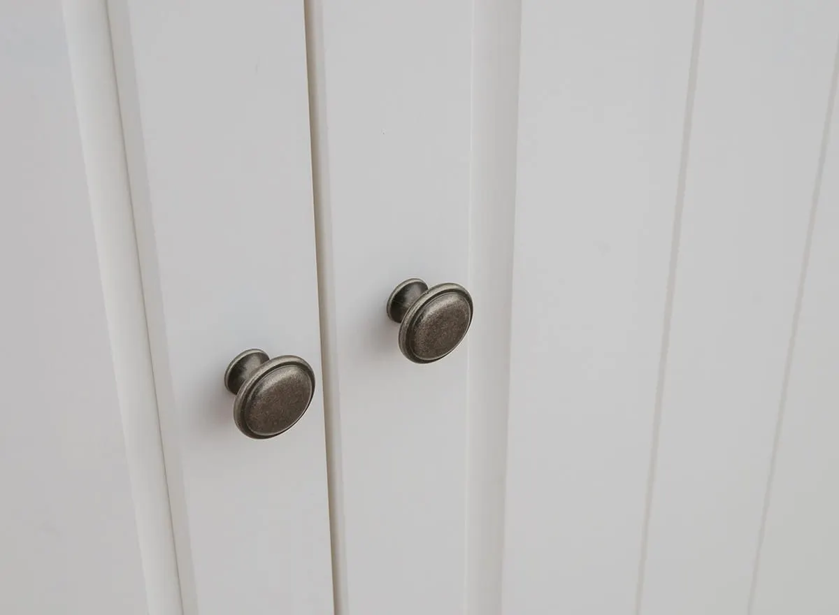 Beliźniarka 2-drzwiowa z 2 szufladami BELLUNO ELEGANTE biały - orzech - PL033B/O