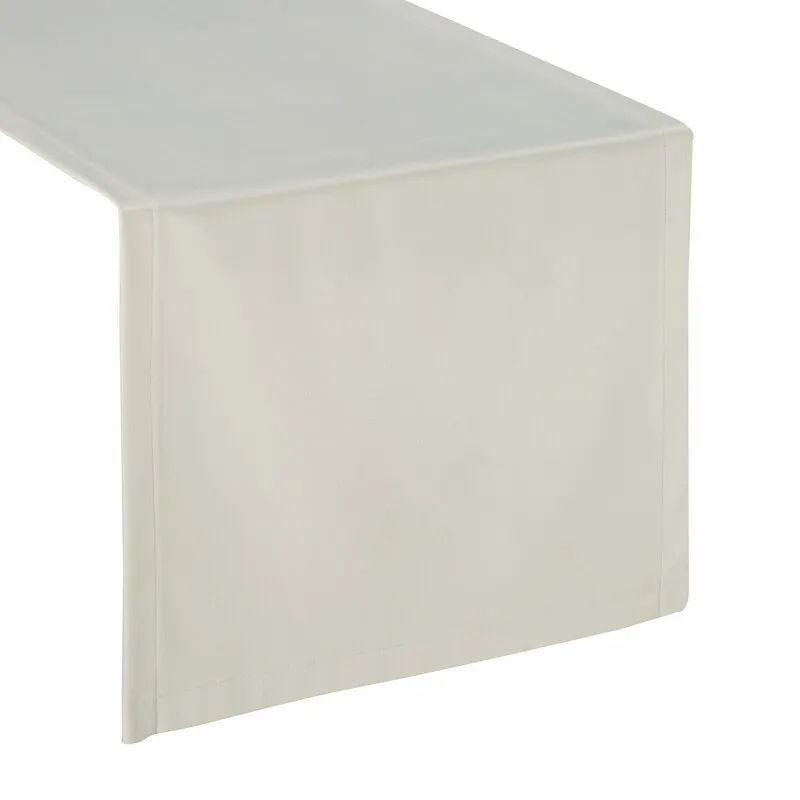 OBRUS VELVET 40 X 140 CM BIAŁY - EU_421711