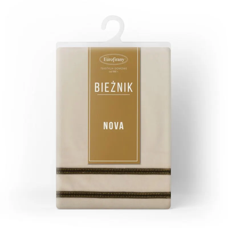 OBRUS GLEN 4 35X220 CM KREMOWY - EU_387742