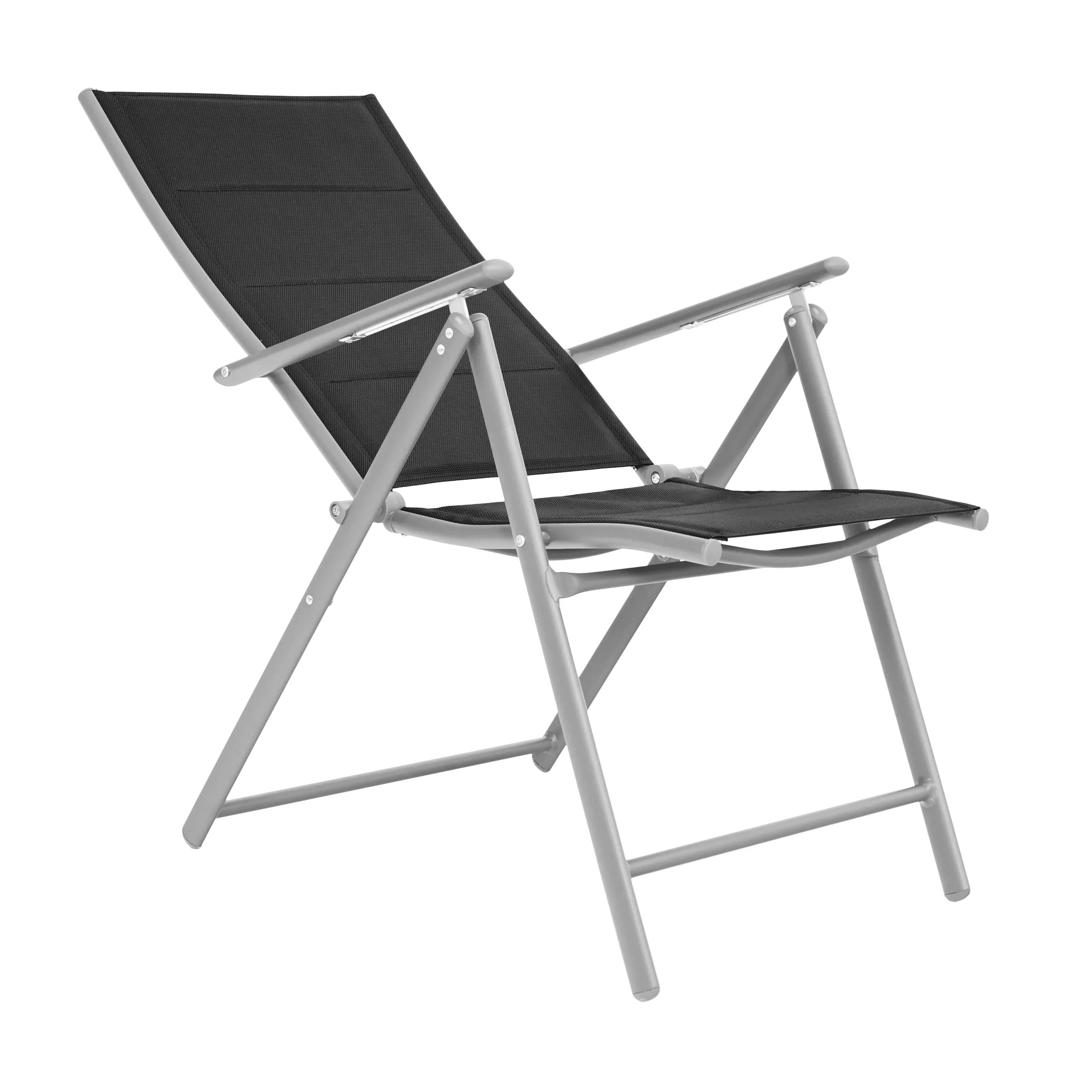 Zestaw Mebli Luxury stół 180x90cm + 8 składanych krzeseł czarno-srebrny - DLG_95628