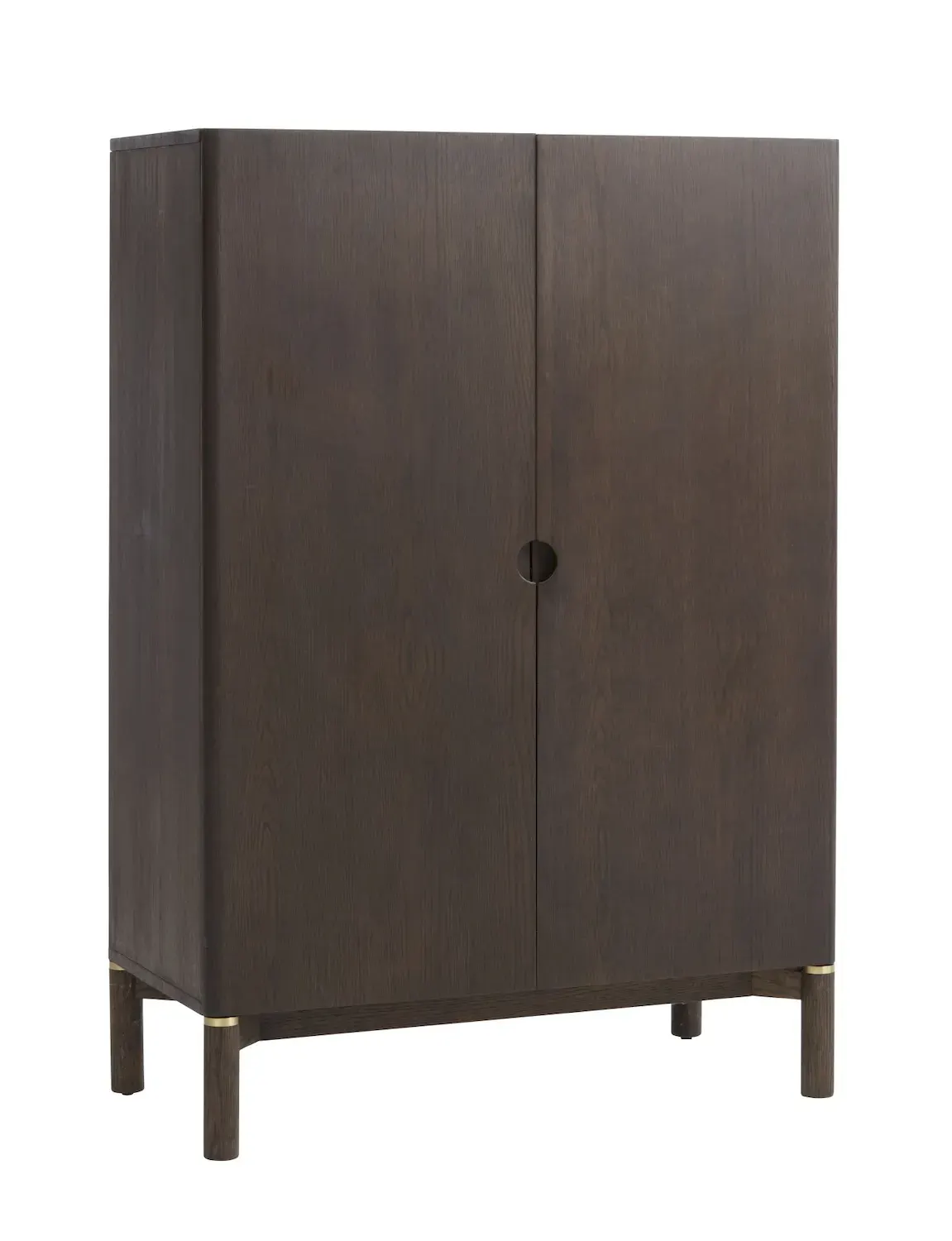 Komoda wysoka ARUN 2-drzwiowa -ciemny dąb