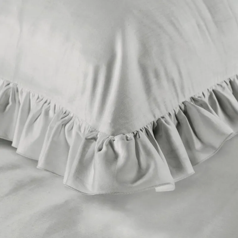 KOMPLET POŚCIELI SATYNOWEJ VENUS 220 X 200 CM JASNOSZARY - EU_417735