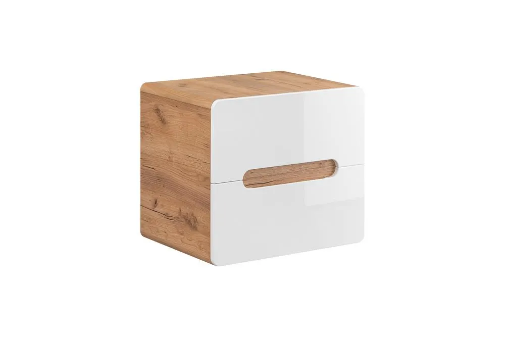 Szafka pod umywalkę z 2 szufladami ARUBA dąb craft, biały 60x53x46cm Szafka pod umywalkę z 2 szufladami ARUBA dąb craft, biały 60x53x46cm