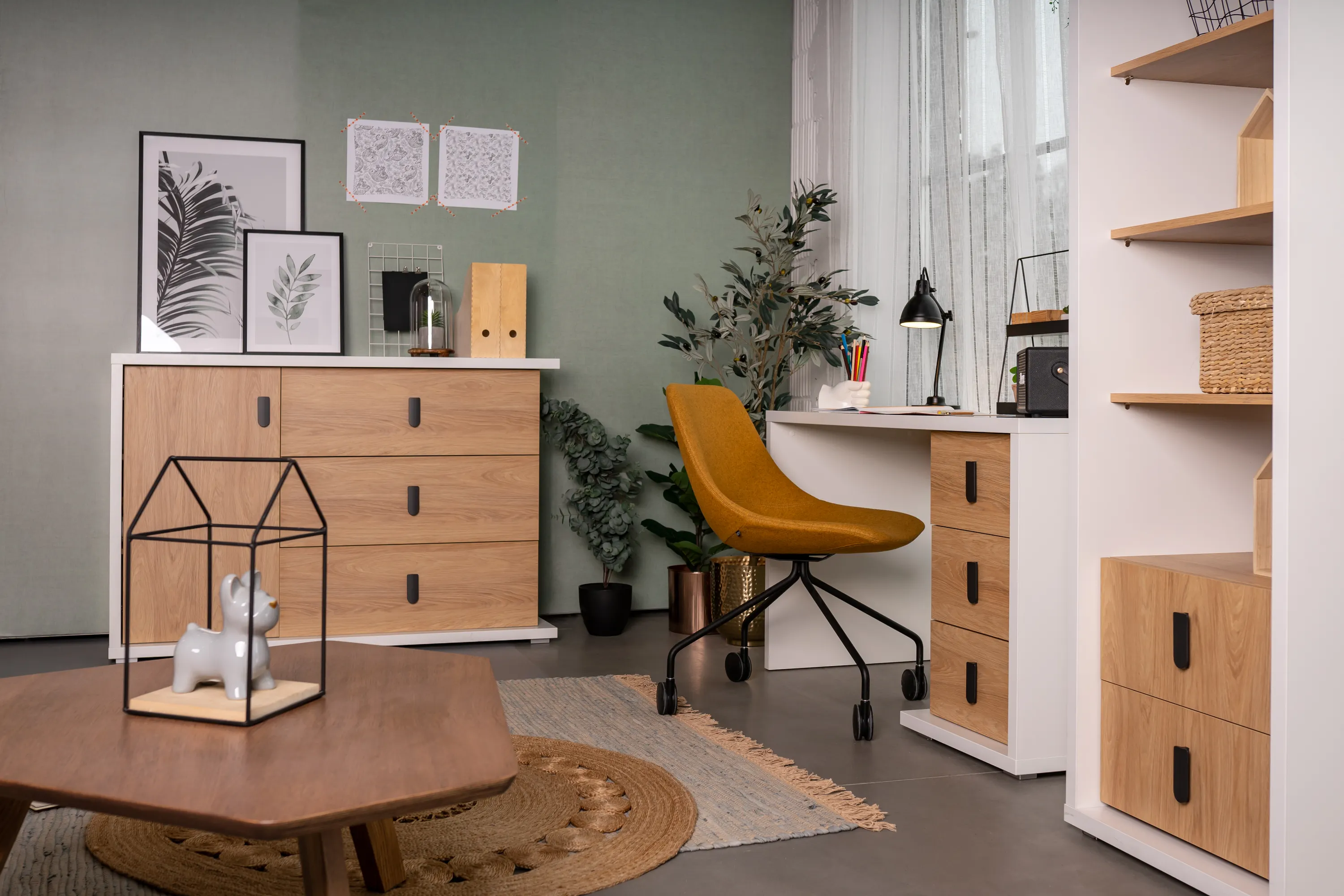 Komoda z szufladami Simi MS-05 135cm biała - MS5BH