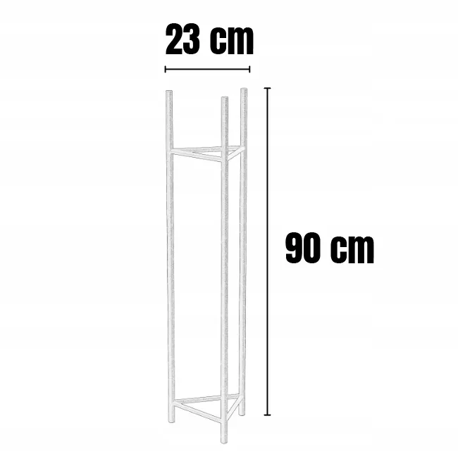 Kwietnik-stojak na donice METZ M metalowy złoty - LD_TZ000024