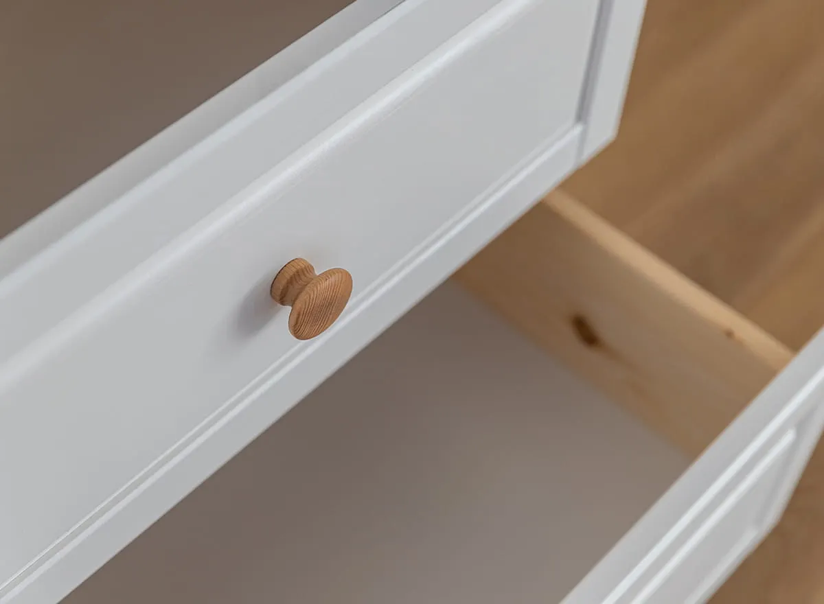 Szafa MARONE ELITE 1-drzwiowa z 2 szufladami - biały, złocisty - PLMEL27