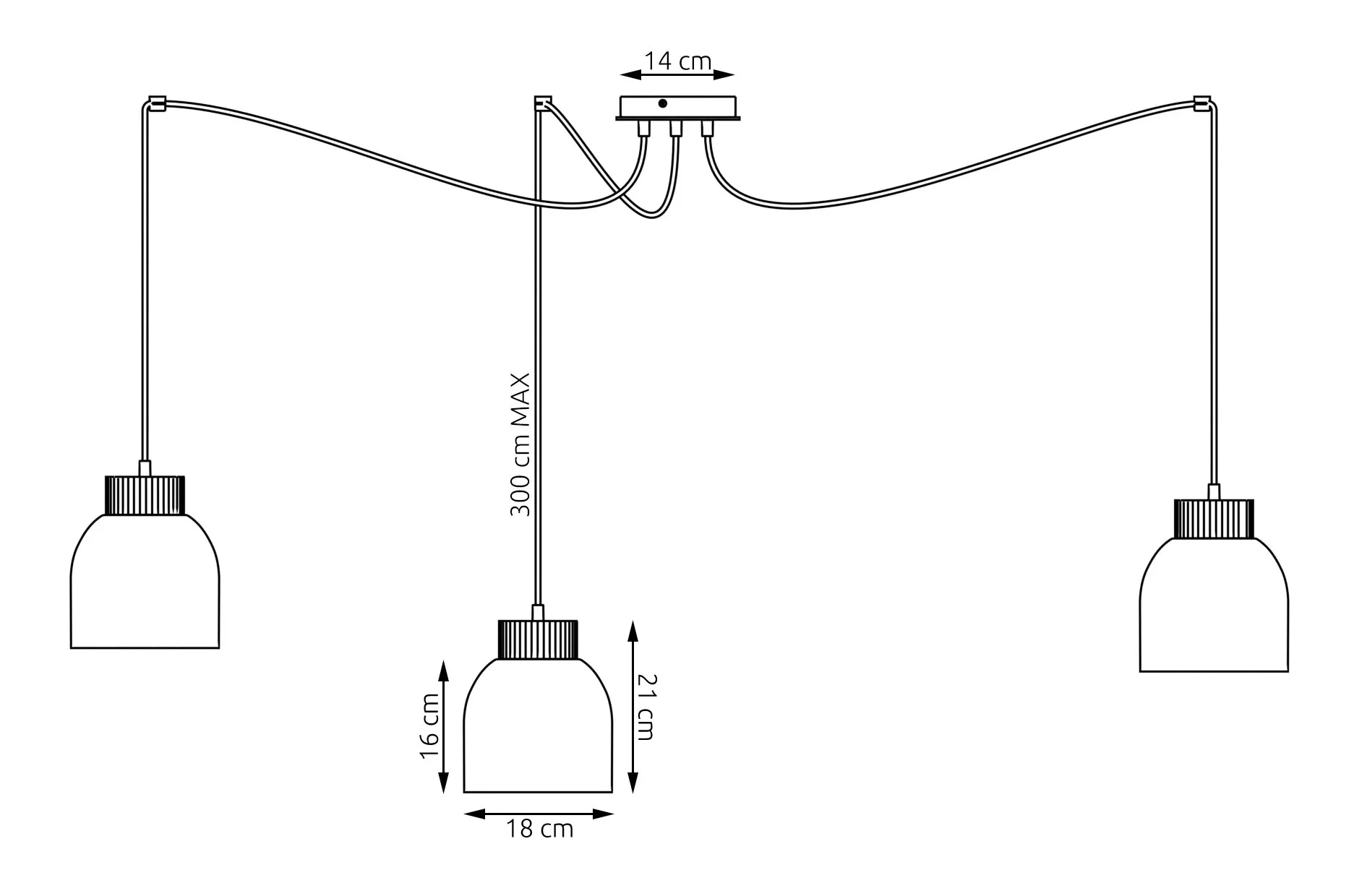 lampa wisząca, zasilanie przewodem, kabel sufitowy, falujący kabel, oprawa sufitowa