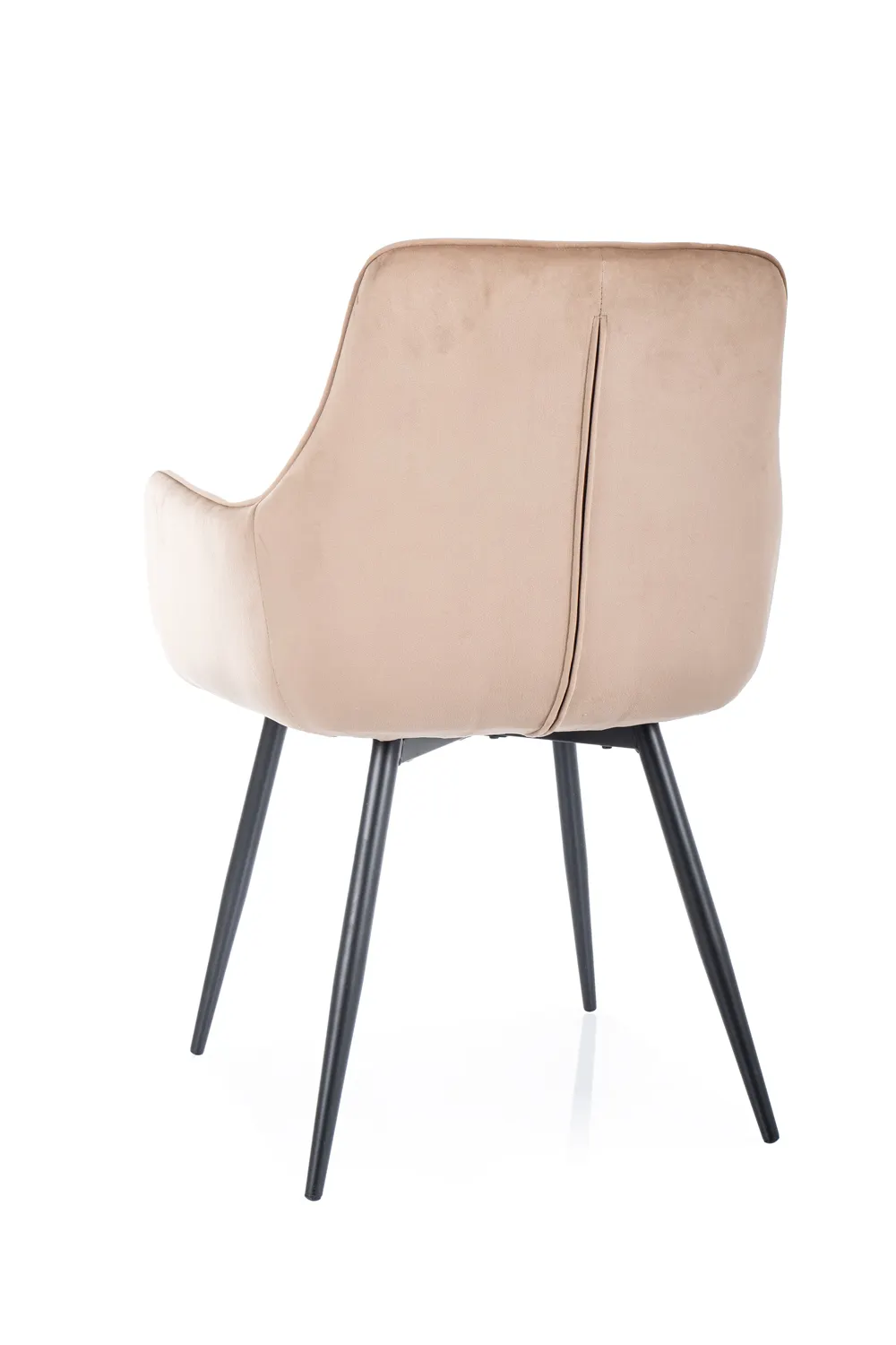 KRZESŁO LEMON VELVET CZARNY STELAŻ/BEŻ BLUVEL 28 - LEMONVCBE