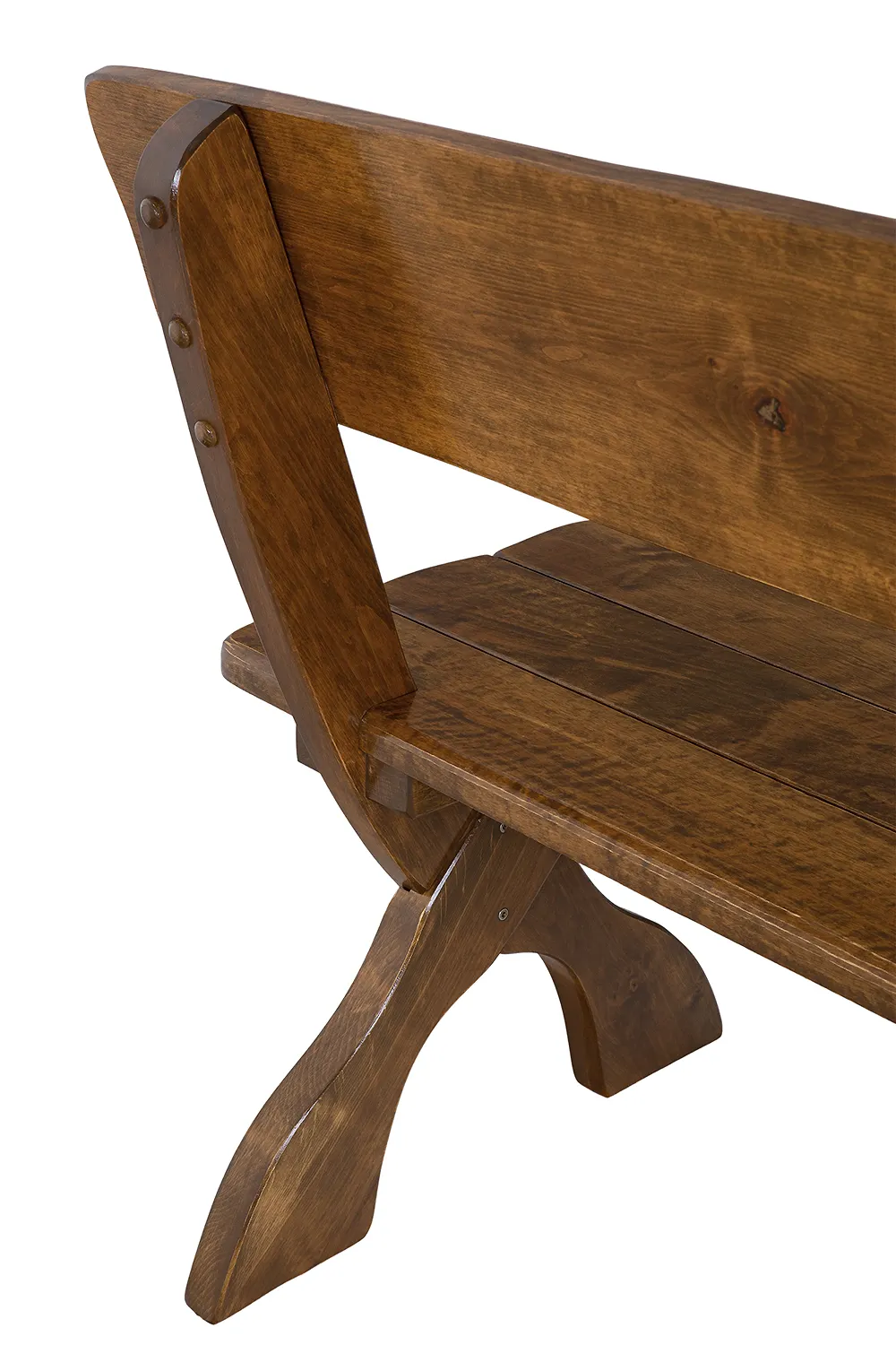 Ława ogrodowa drewniana DYLAN 80 cm olcha kolor dąb lakierowane - DR_MO102_LAWA_S80