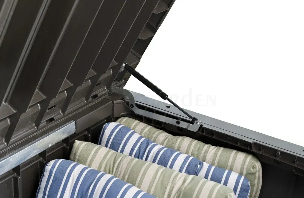 Skrzynia na taras ROCKWOOD BOX 570L Brązowy SZ155 G72 W64 - FG001088