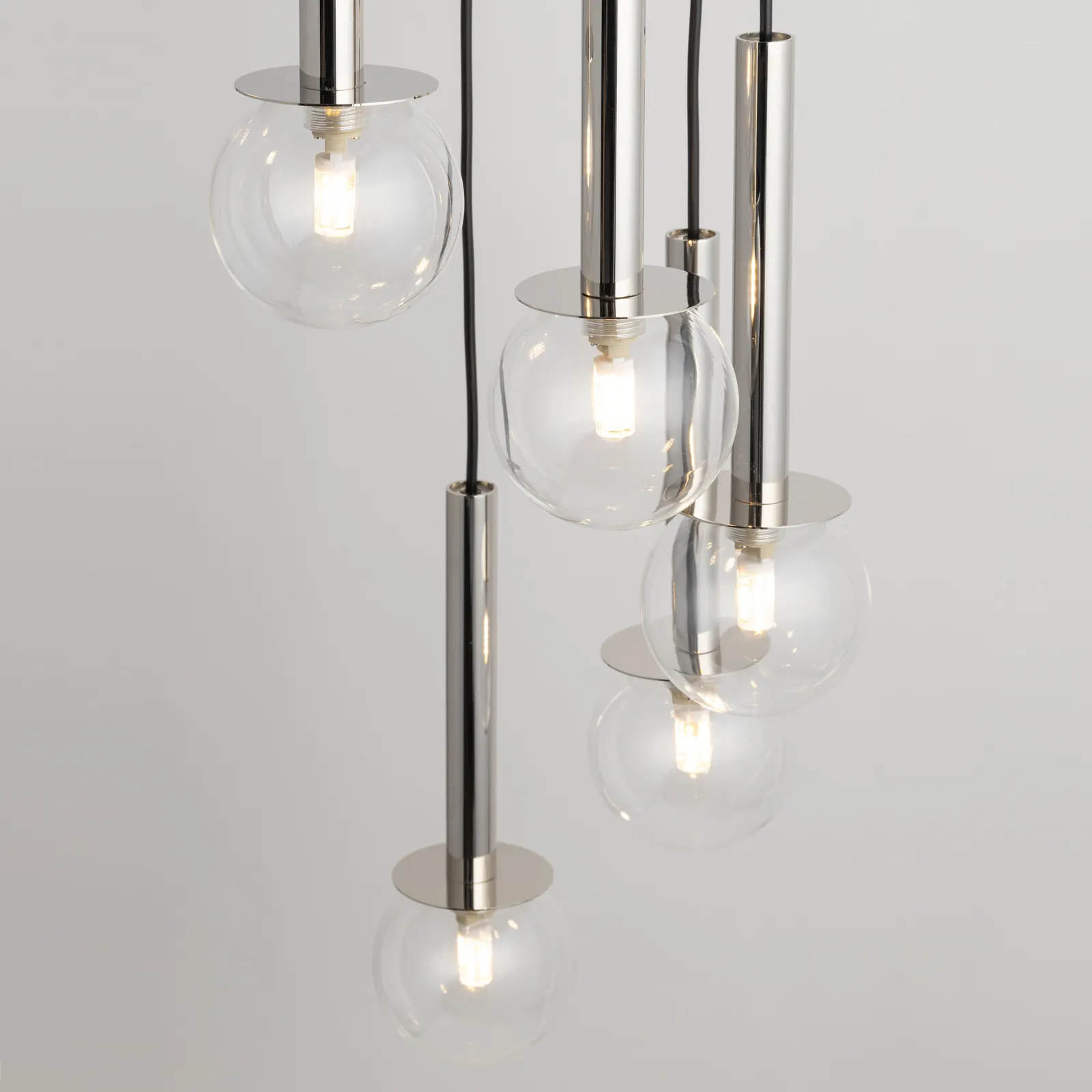 Lampa wisząca DAISY 5 czarna - SI_40753