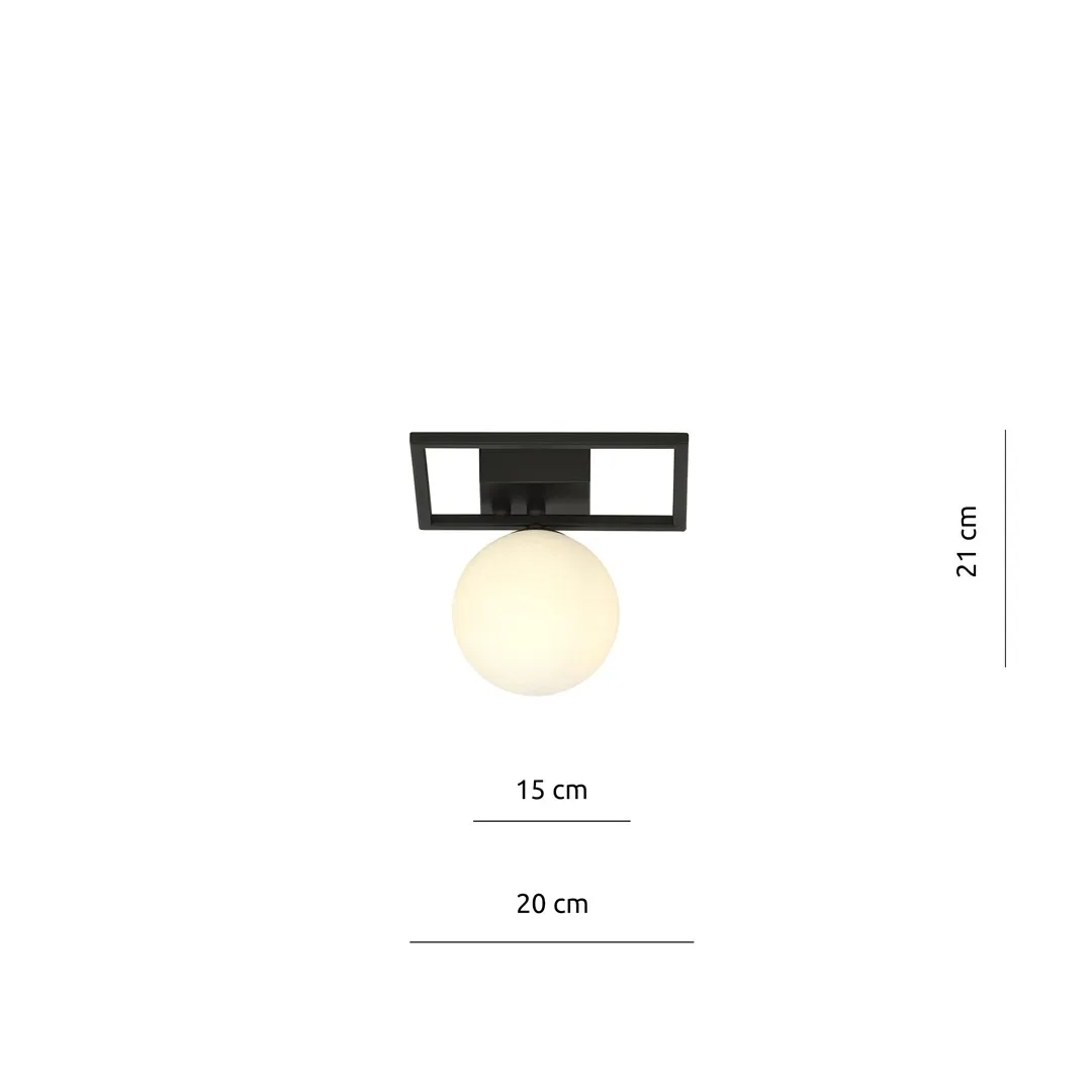 Lampa sufitowa IMAGO 1E czarny biały — zdjęcie 7