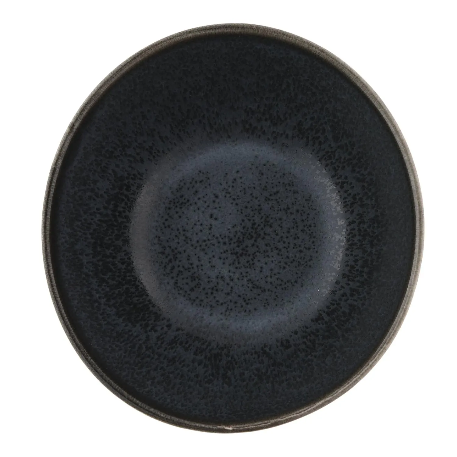 image talerz, ceramiczny, czarny, gładka powierzchnia, matowy wykończenie