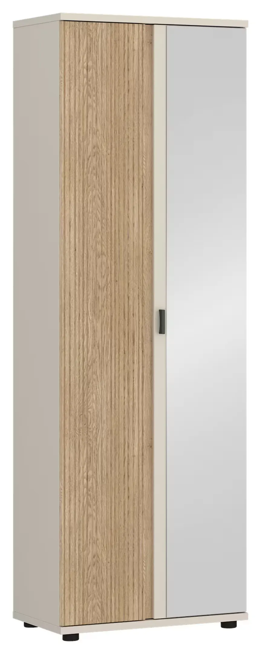 Szafa 2-drzwiowa z lustrem MOSANO 62 cm LUSGS2 kaszmir dąb cremona torro