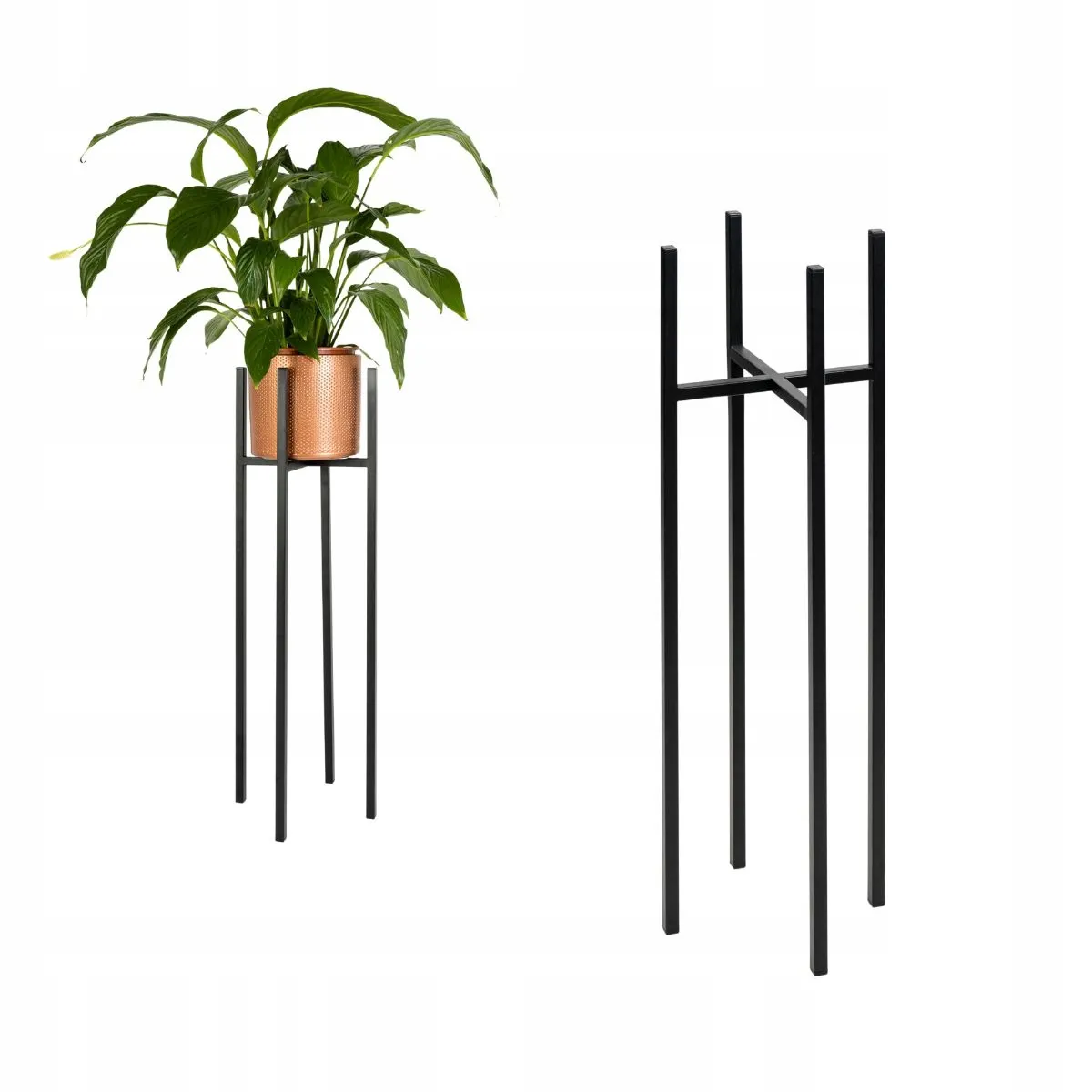 Kwietnik-stojak na donice metalowy TULLE L czarny Roślina, Roślina doniczkowa, Słoik, plantator, Ceramika