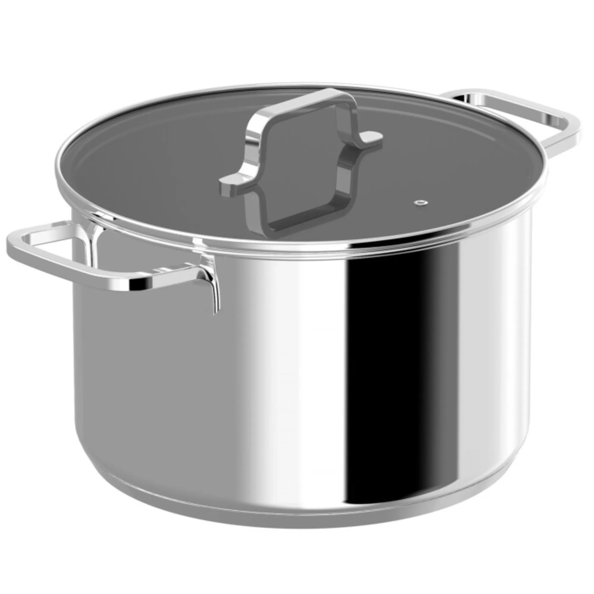 BergHOFF Garnek z pokrywą Helix 24cm, 6 L garnek, stokowy, stalowy, z pokrywką, pokrywa